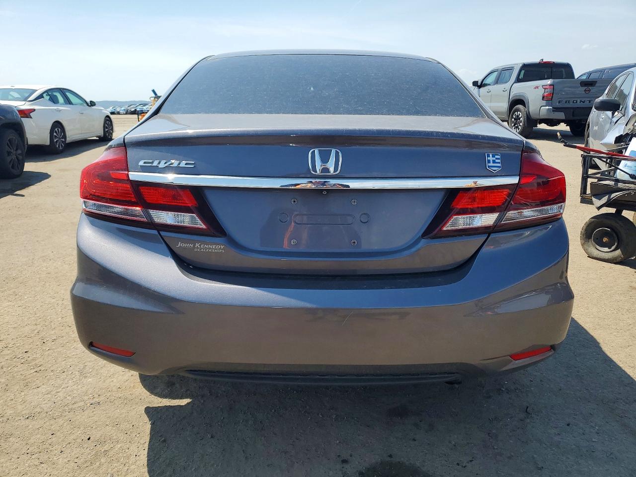 2015 Honda Civic Lx Gray vin: 19XFB2E54FE047374