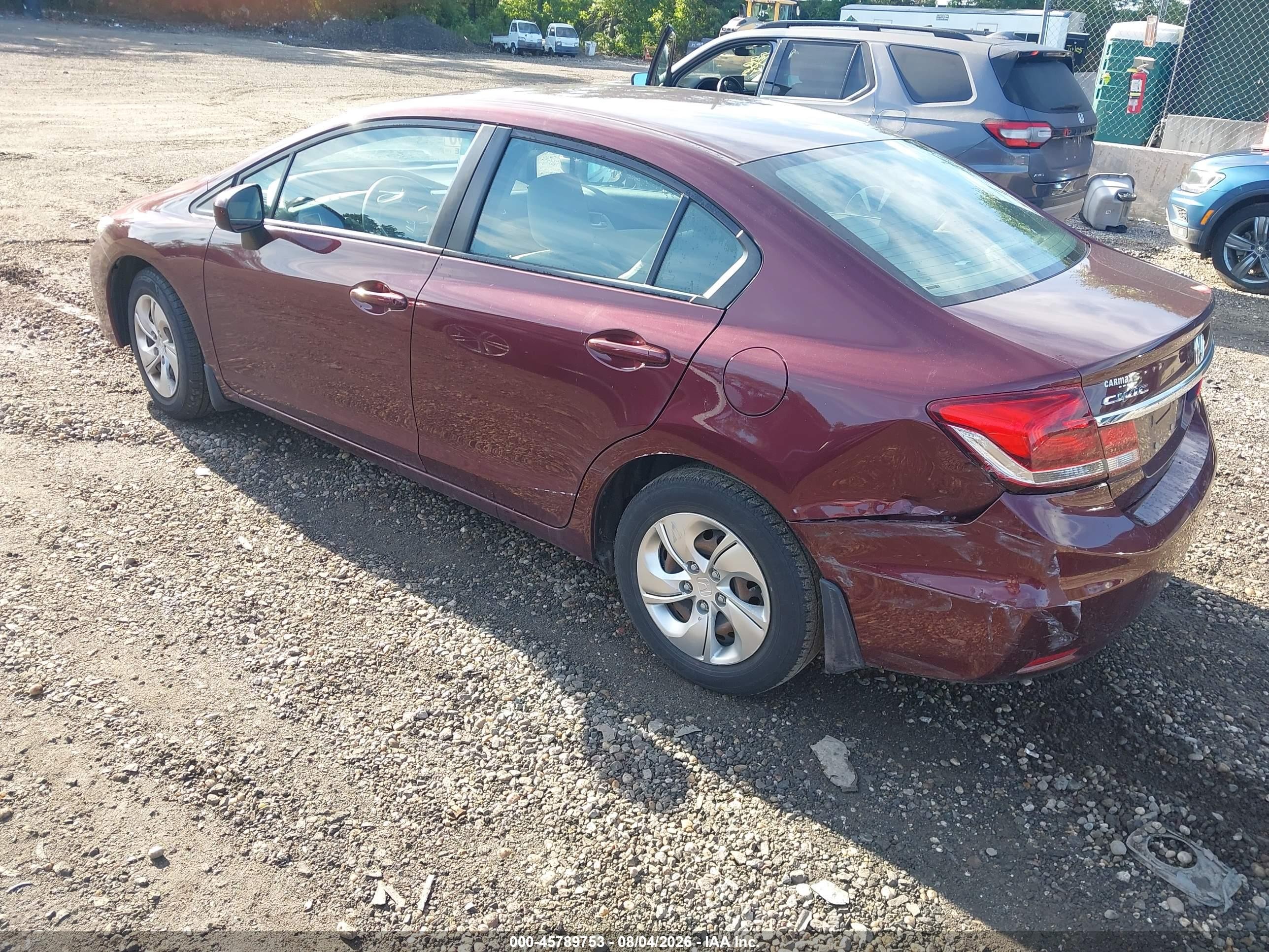 2015 Honda Civic Lx Brown vin: 19XFB2E54FE071500