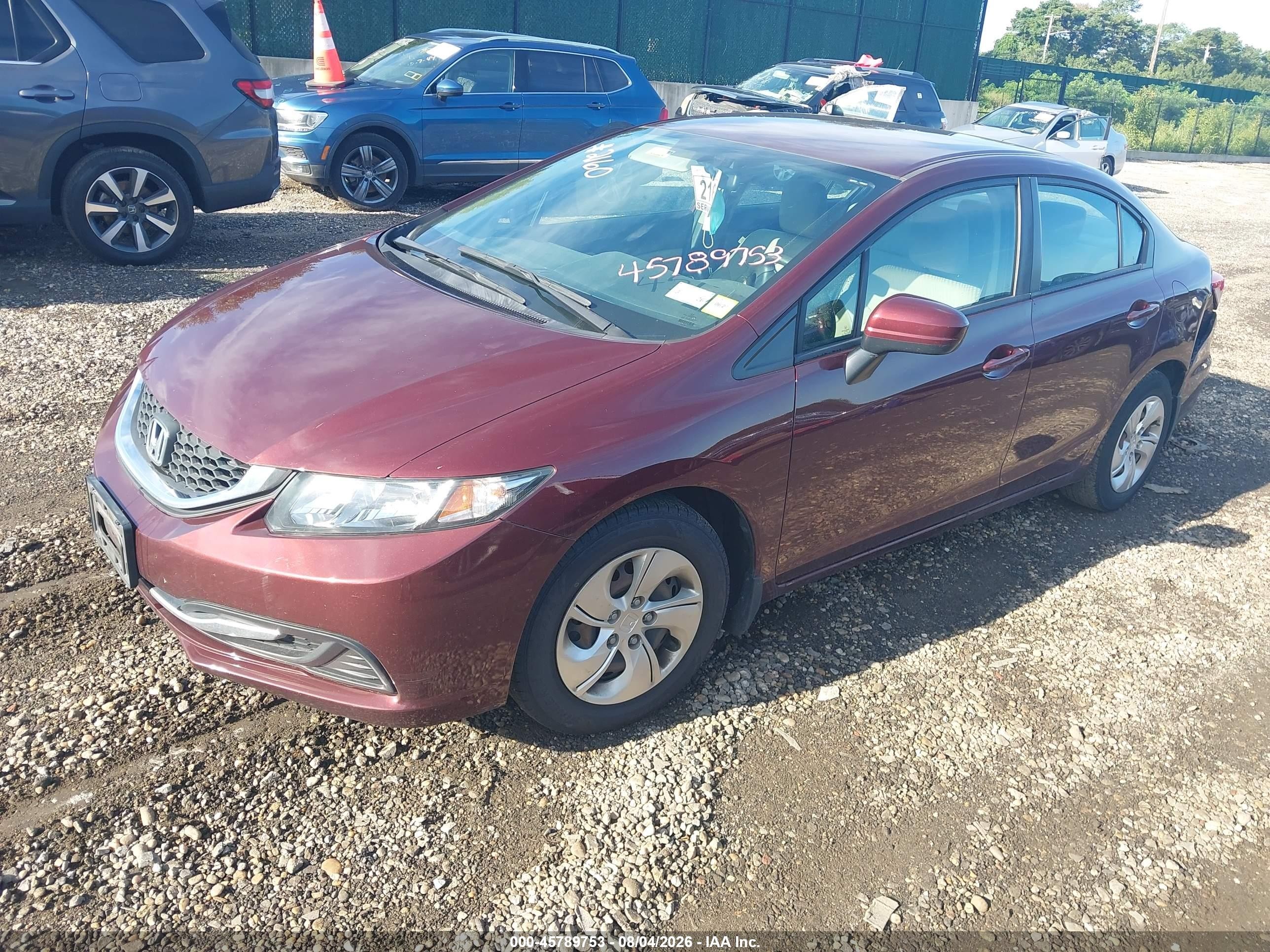 2015 Honda Civic Lx Brown vin: 19XFB2E54FE071500