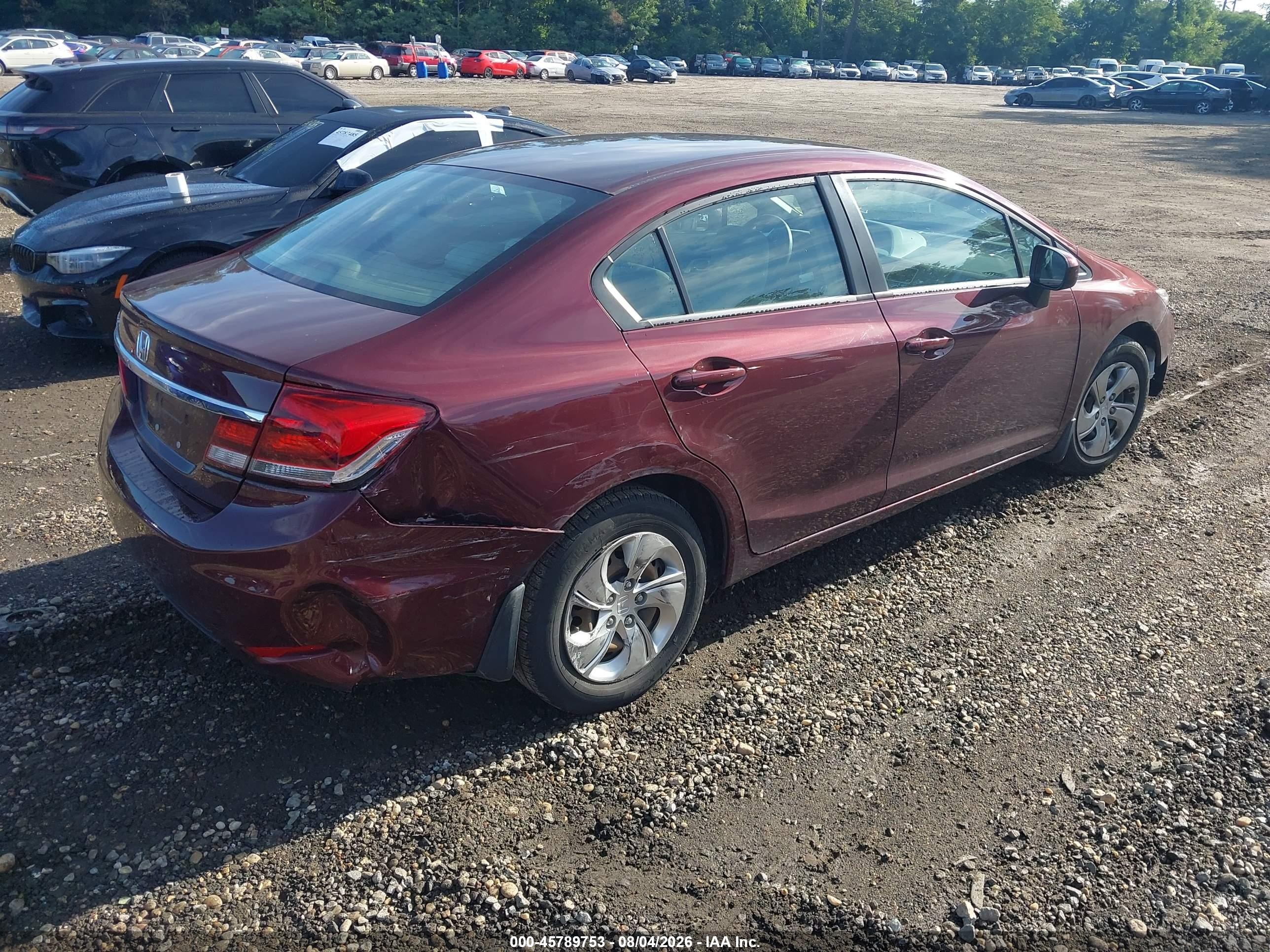 2015 Honda Civic Lx Brown vin: 19XFB2E54FE071500