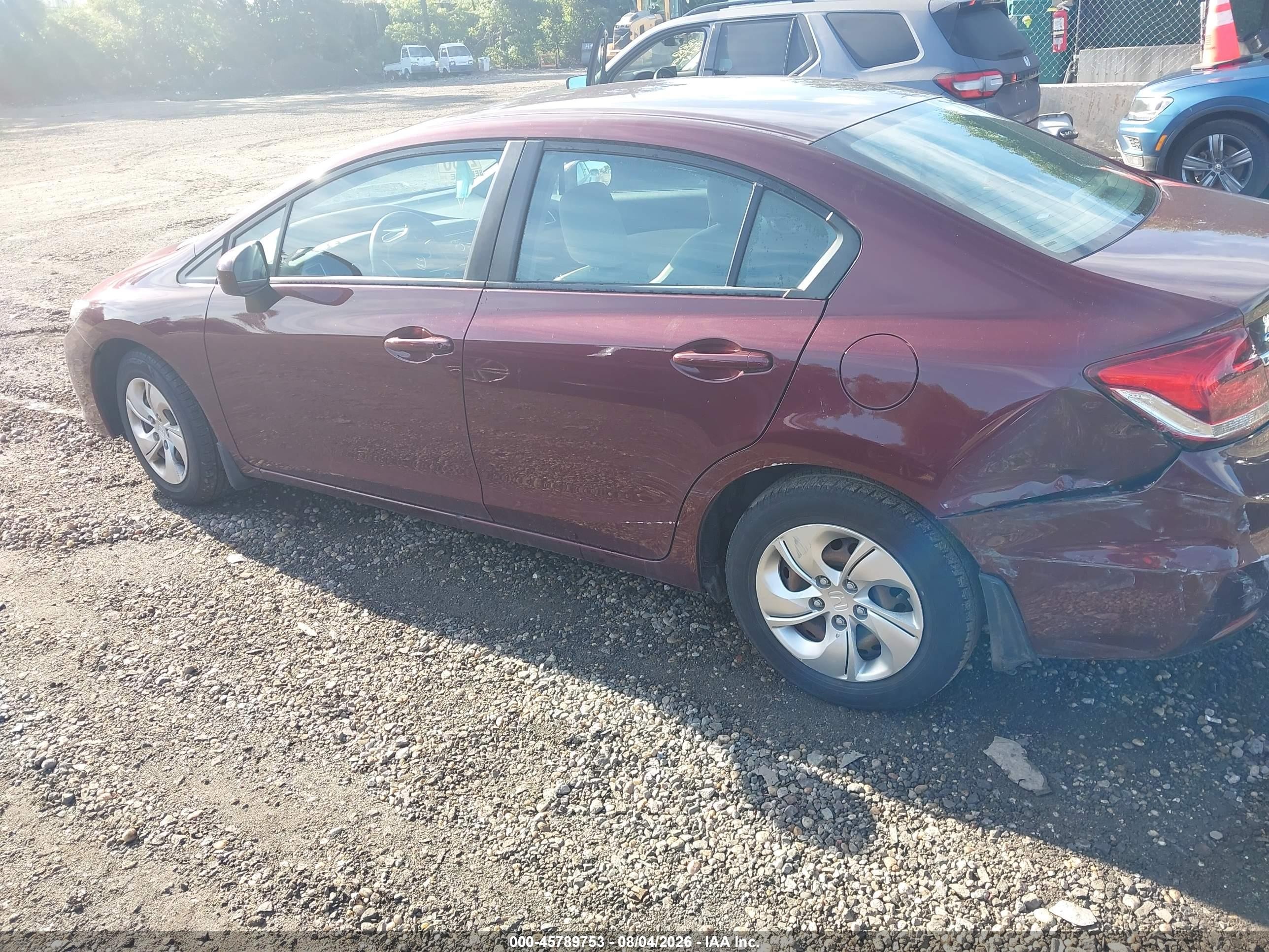 2015 Honda Civic Lx Brown vin: 19XFB2E54FE071500