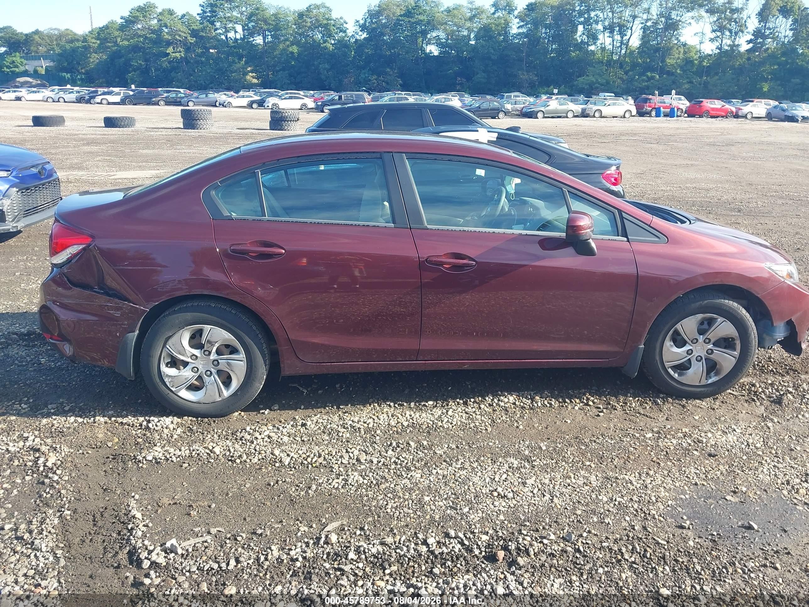 2015 Honda Civic Lx Brown vin: 19XFB2E54FE071500