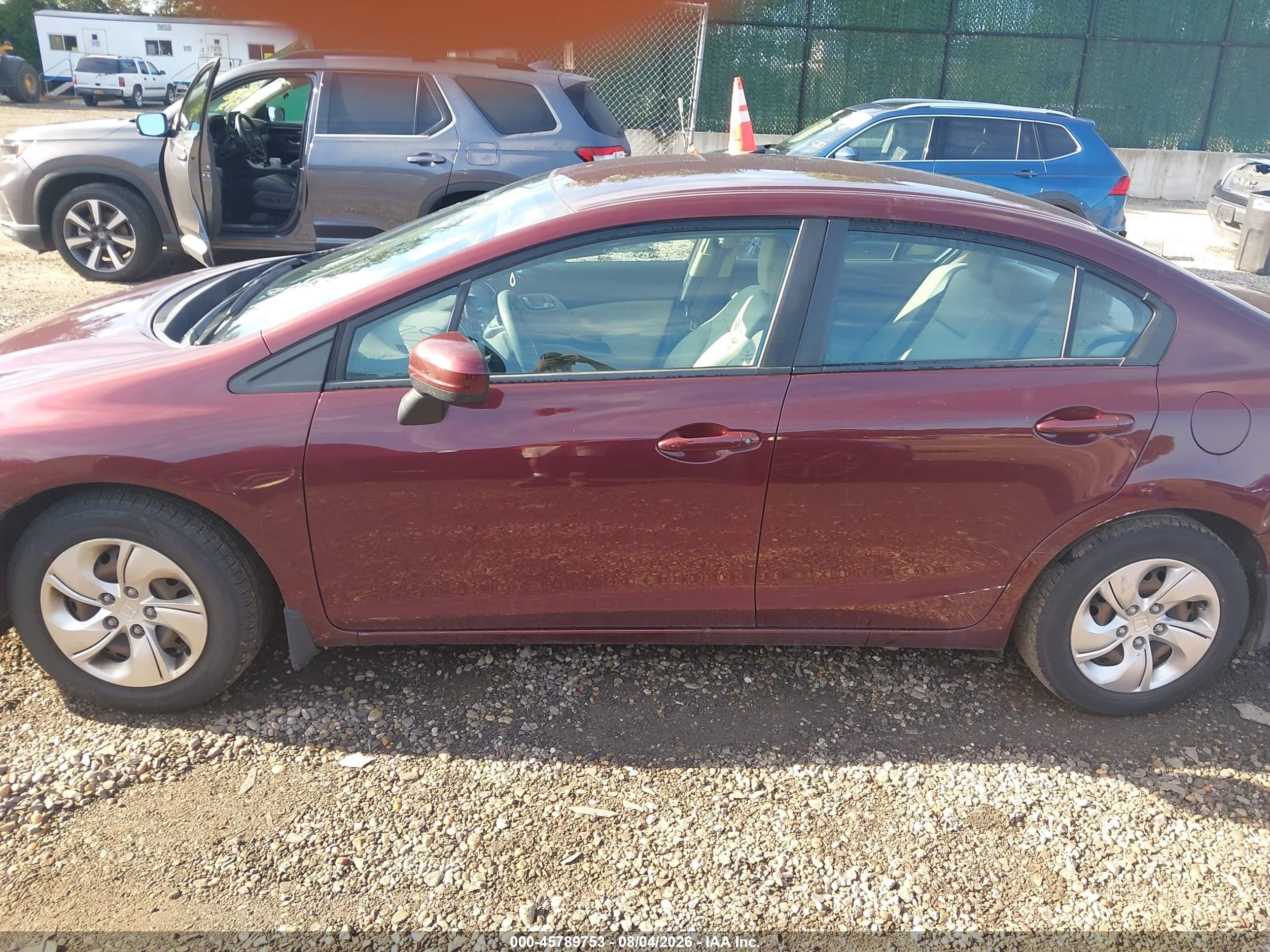 2015 Honda Civic Lx Brown vin: 19XFB2E54FE071500