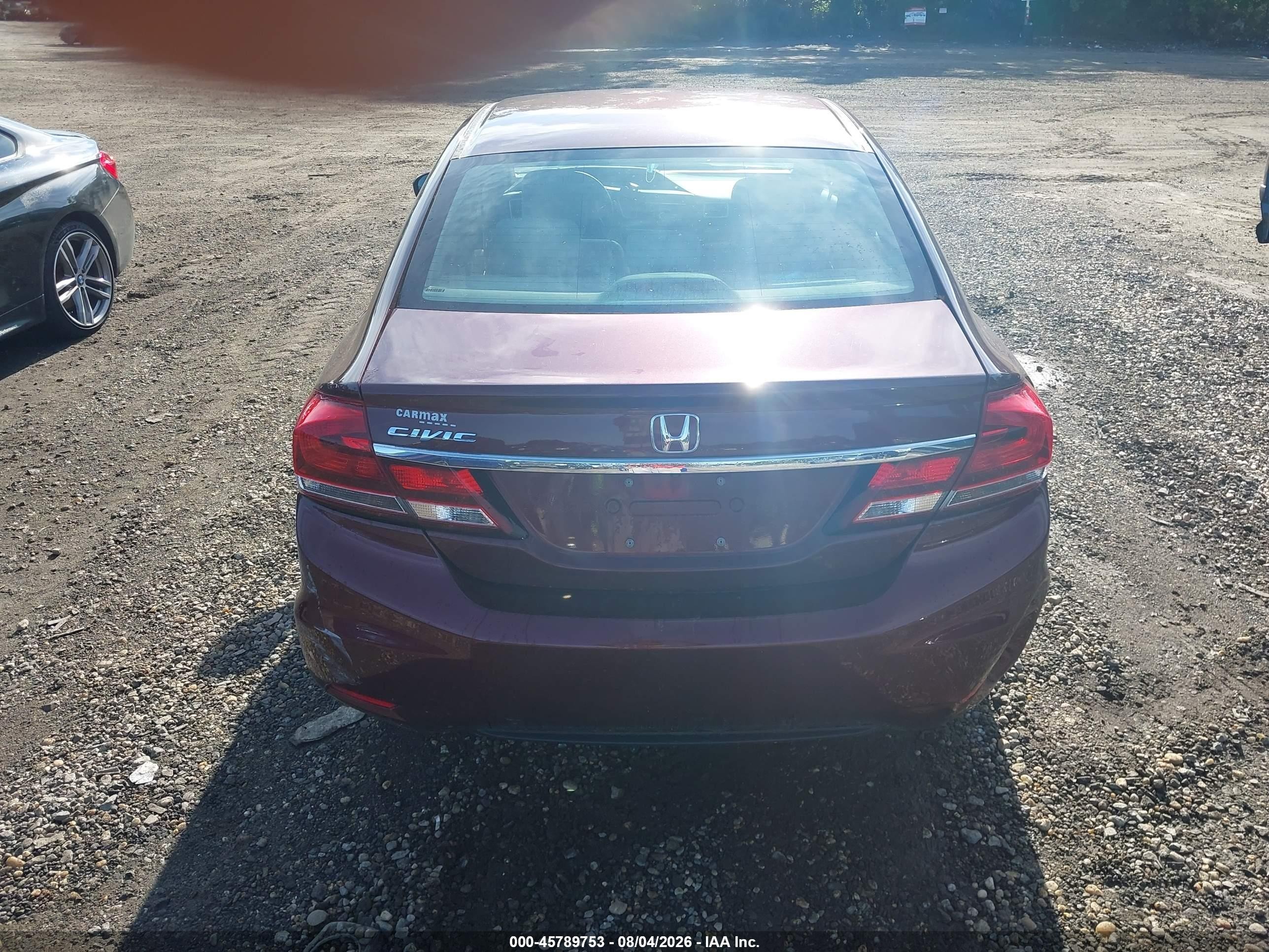 2015 Honda Civic Lx Brown vin: 19XFB2E54FE071500