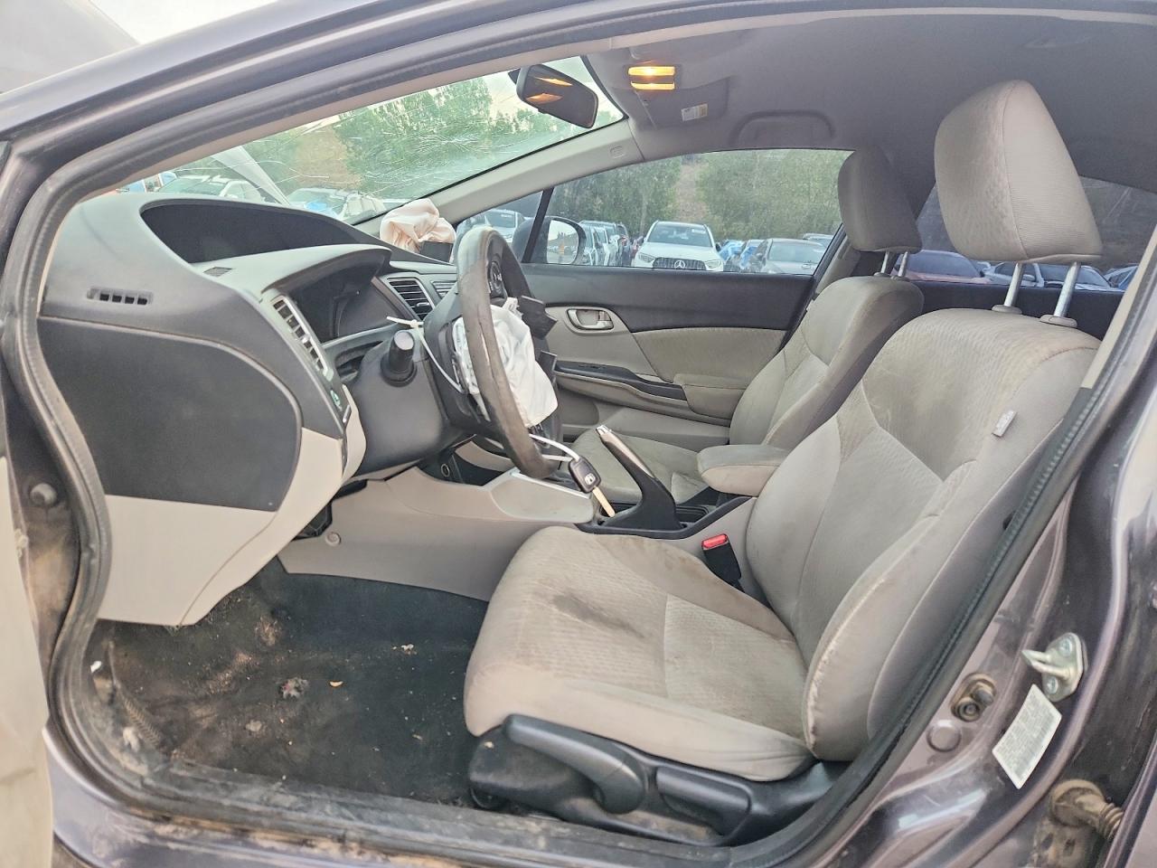 2014 Honda Civic Lx Gray vin: 19XFB2E55EE078616