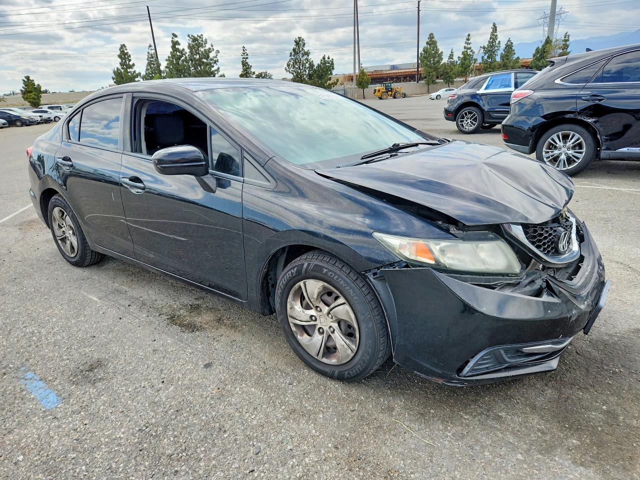 2015 Honda Civic Lx Black vin: 19XFB2E55FE016425