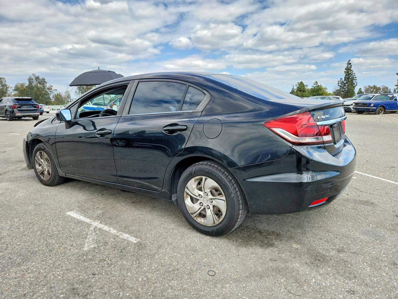 2015 Honda Civic Lx Black vin: 19XFB2E55FE016425