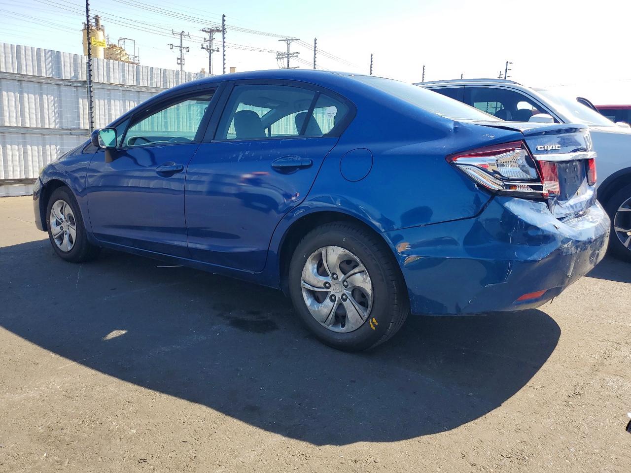 2015 Honda Civic Lx Blue vin: 19XFB2E55FE041874