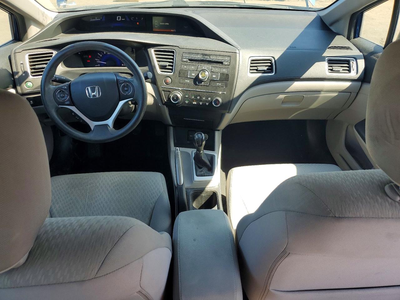 2015 Honda Civic Lx Blue vin: 19XFB2E55FE041874