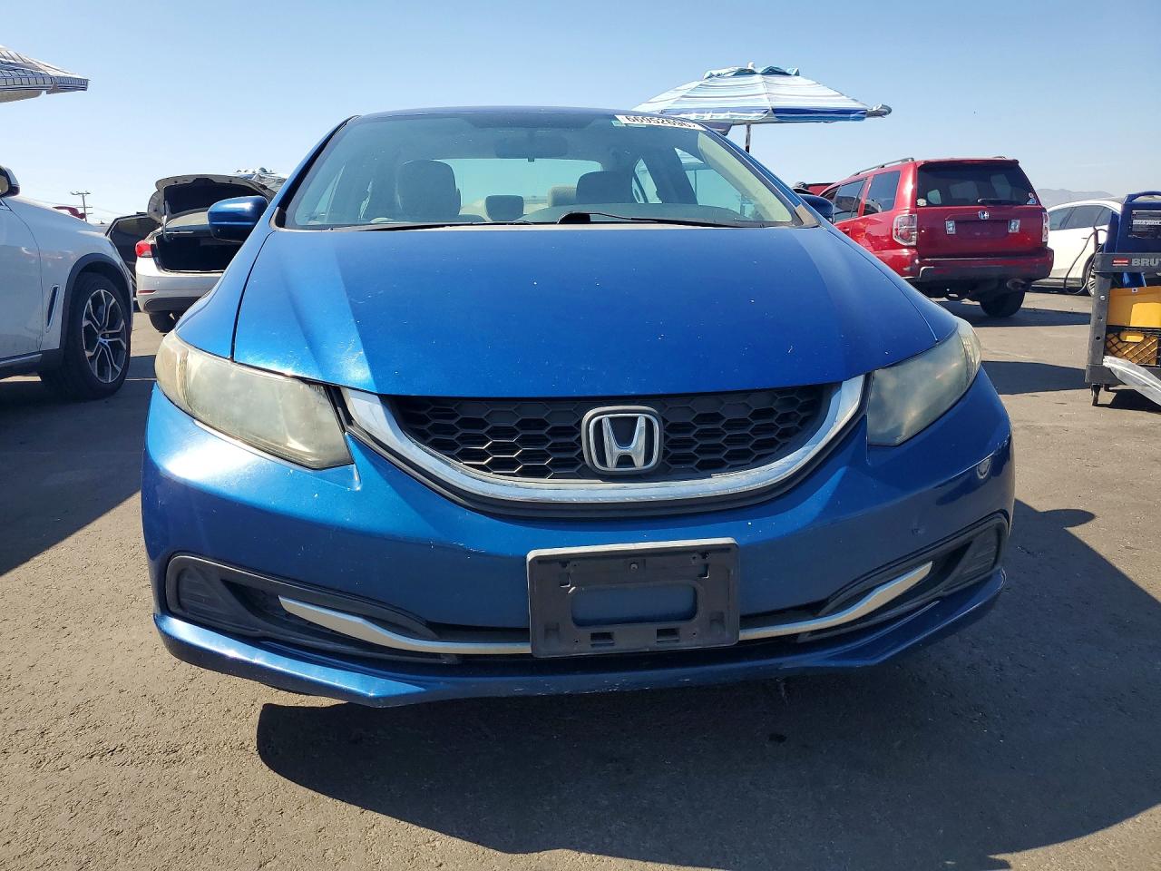 2015 Honda Civic Lx Blue vin: 19XFB2E55FE041874