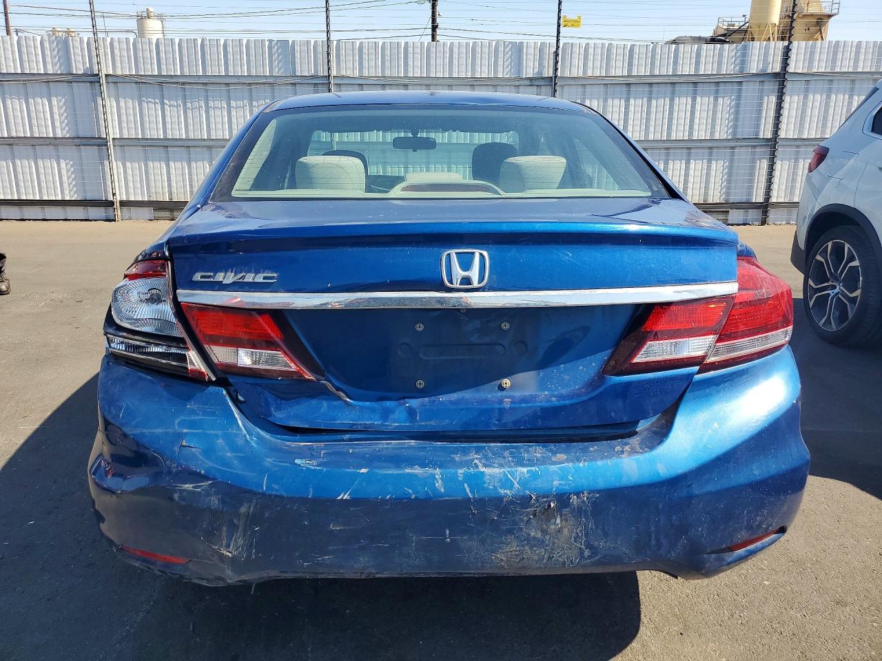2015 Honda Civic Lx Blue vin: 19XFB2E55FE041874