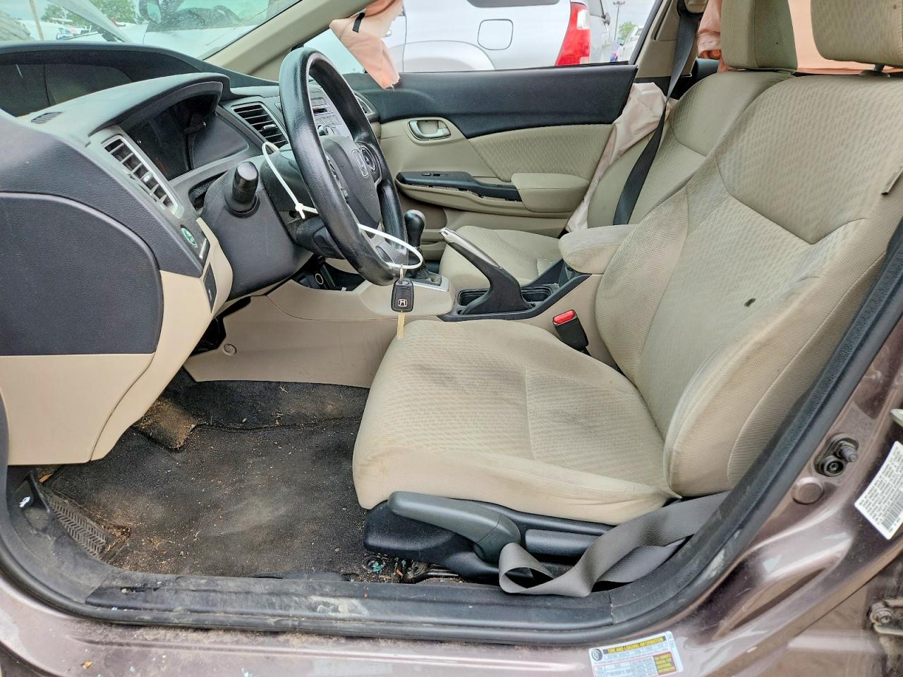 2014 Honda Civic Lx Tan vin: 19XFB2E56EE009420