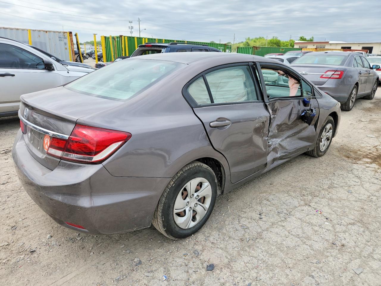 2014 Honda Civic Lx Tan vin: 19XFB2E56EE009420