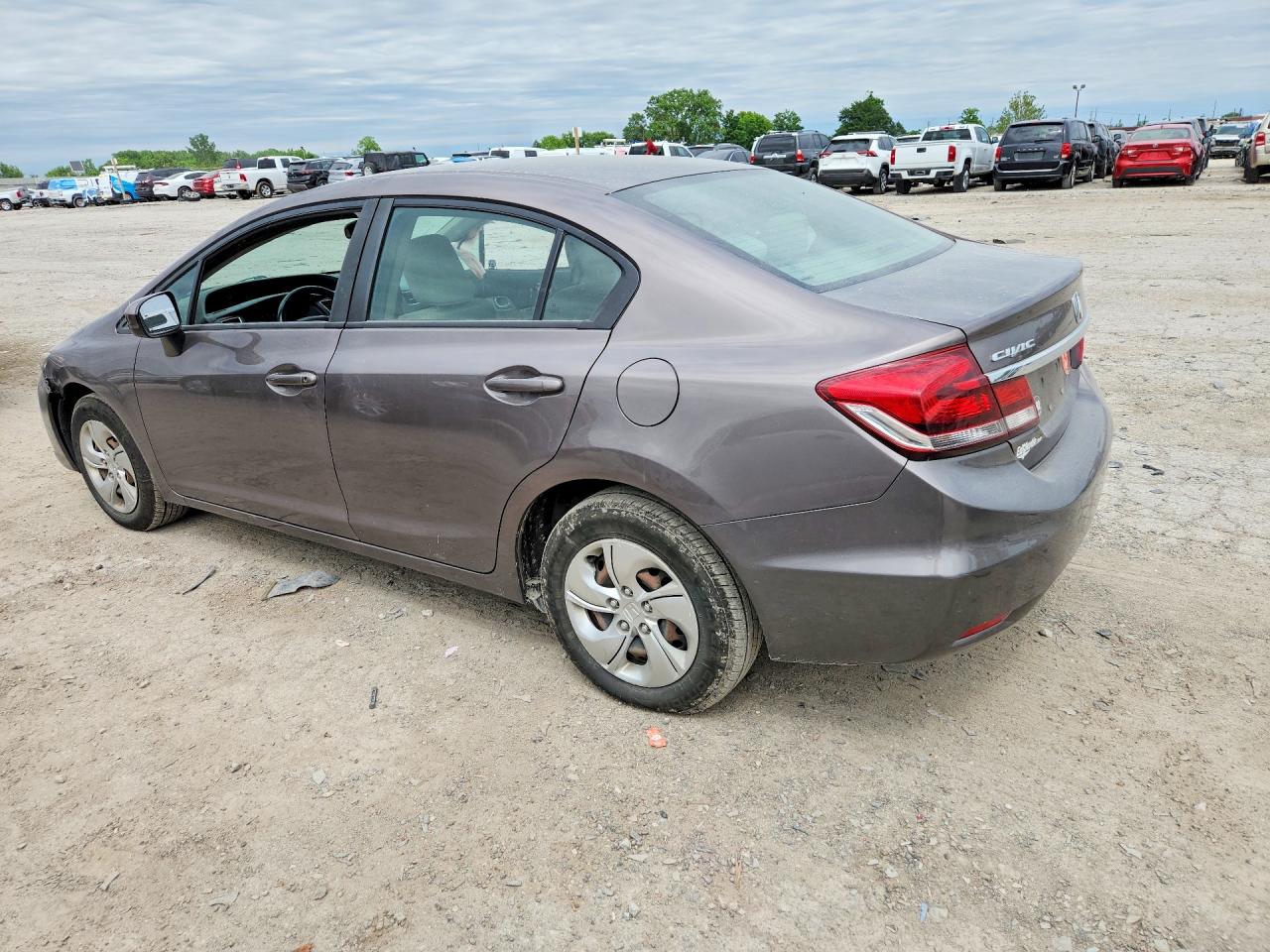 2014 Honda Civic Lx Tan vin: 19XFB2E56EE009420