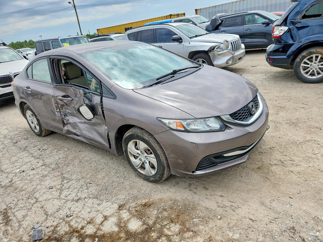 2014 Honda Civic Lx Tan vin: 19XFB2E56EE009420