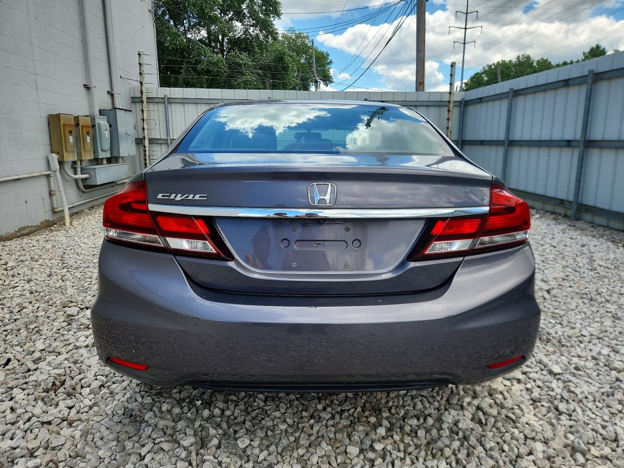2015 Honda Civic Lx Gray vin: 19XFB2E56FE003196