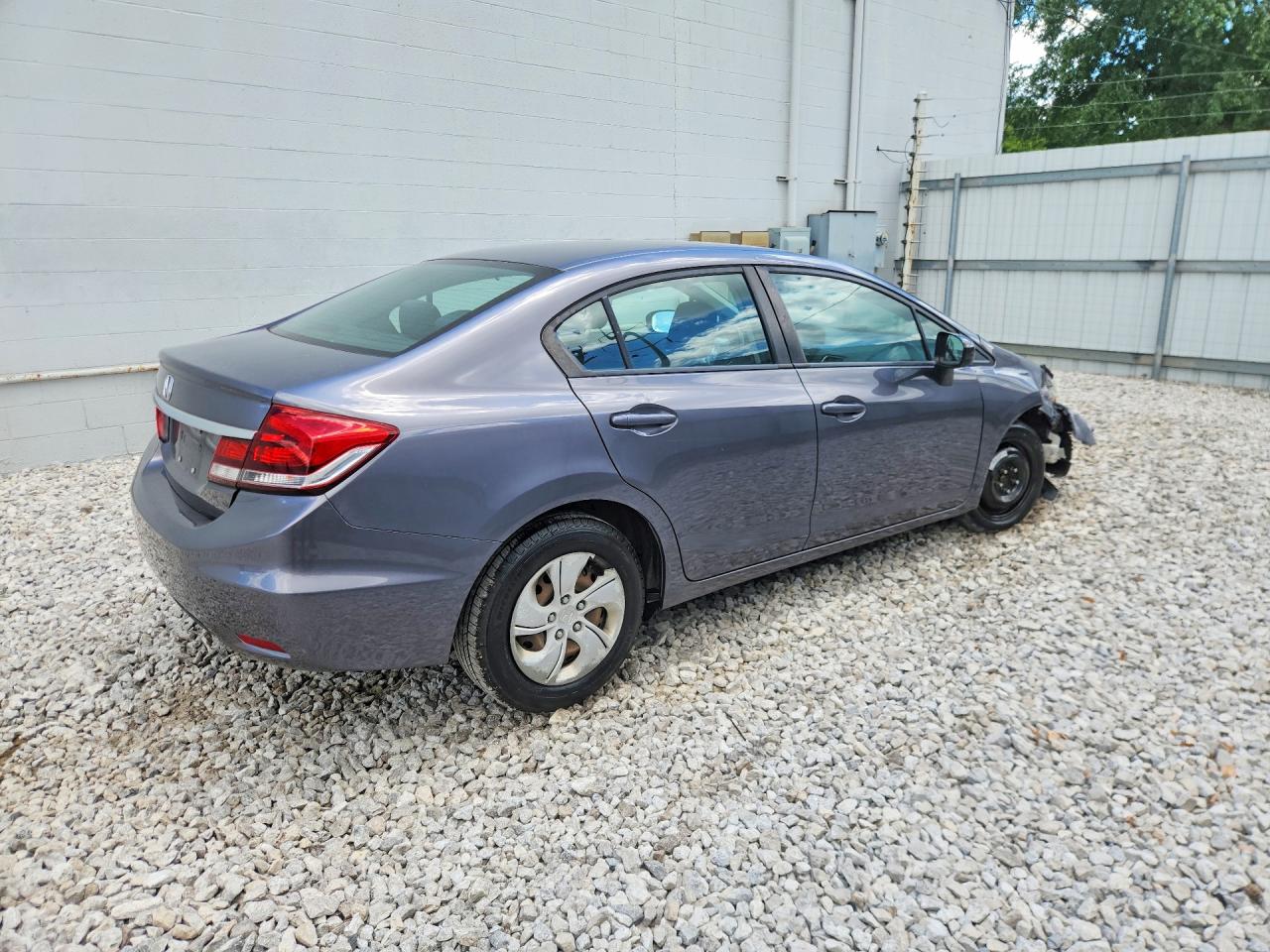 2015 Honda Civic Lx Gray vin: 19XFB2E56FE003196