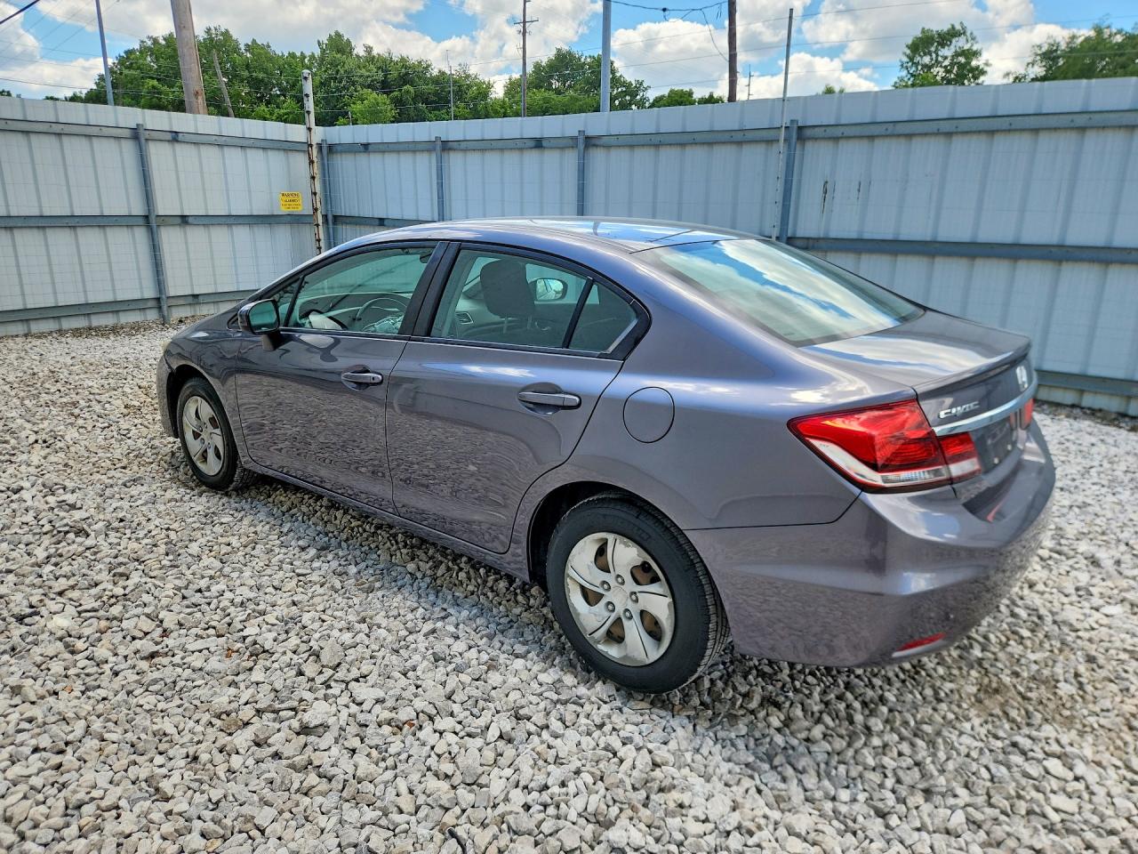 2015 Honda Civic Lx Gray vin: 19XFB2E56FE003196