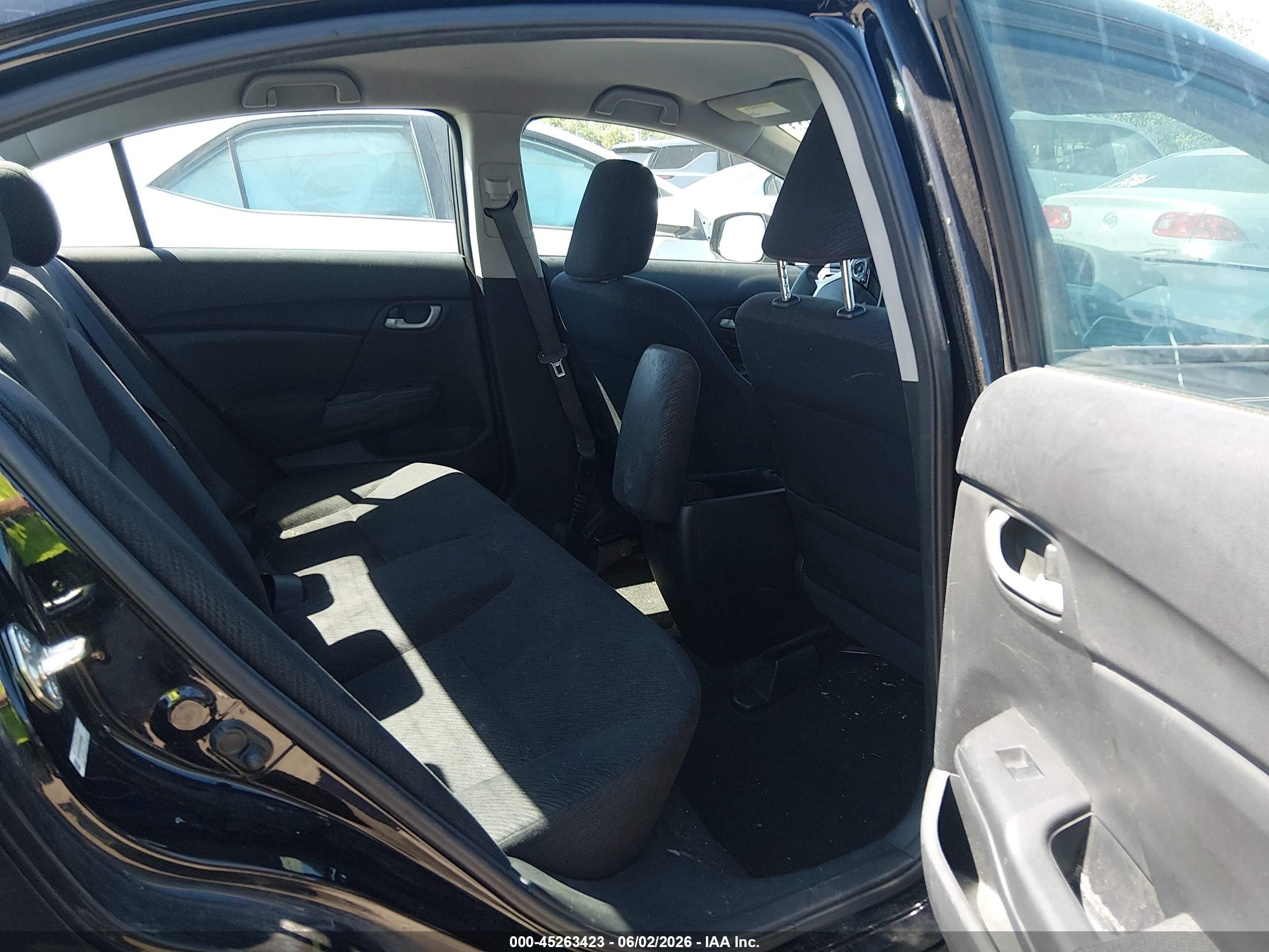 2013 Honda Civic Lx Черный vin: 19XFB2E57DE069964