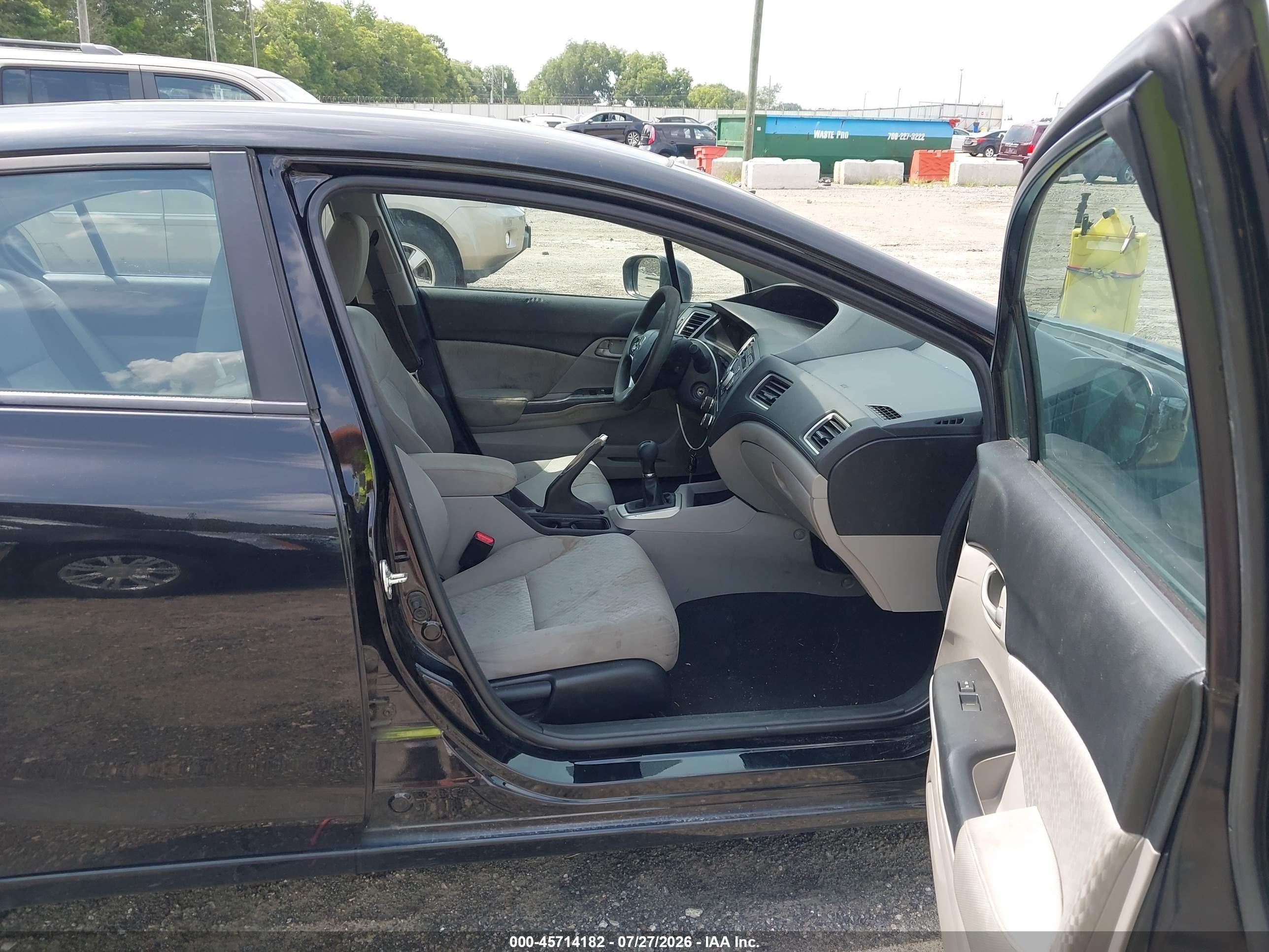 2014 Honda Civic Lx Black vin: 19XFB2E57EE026565