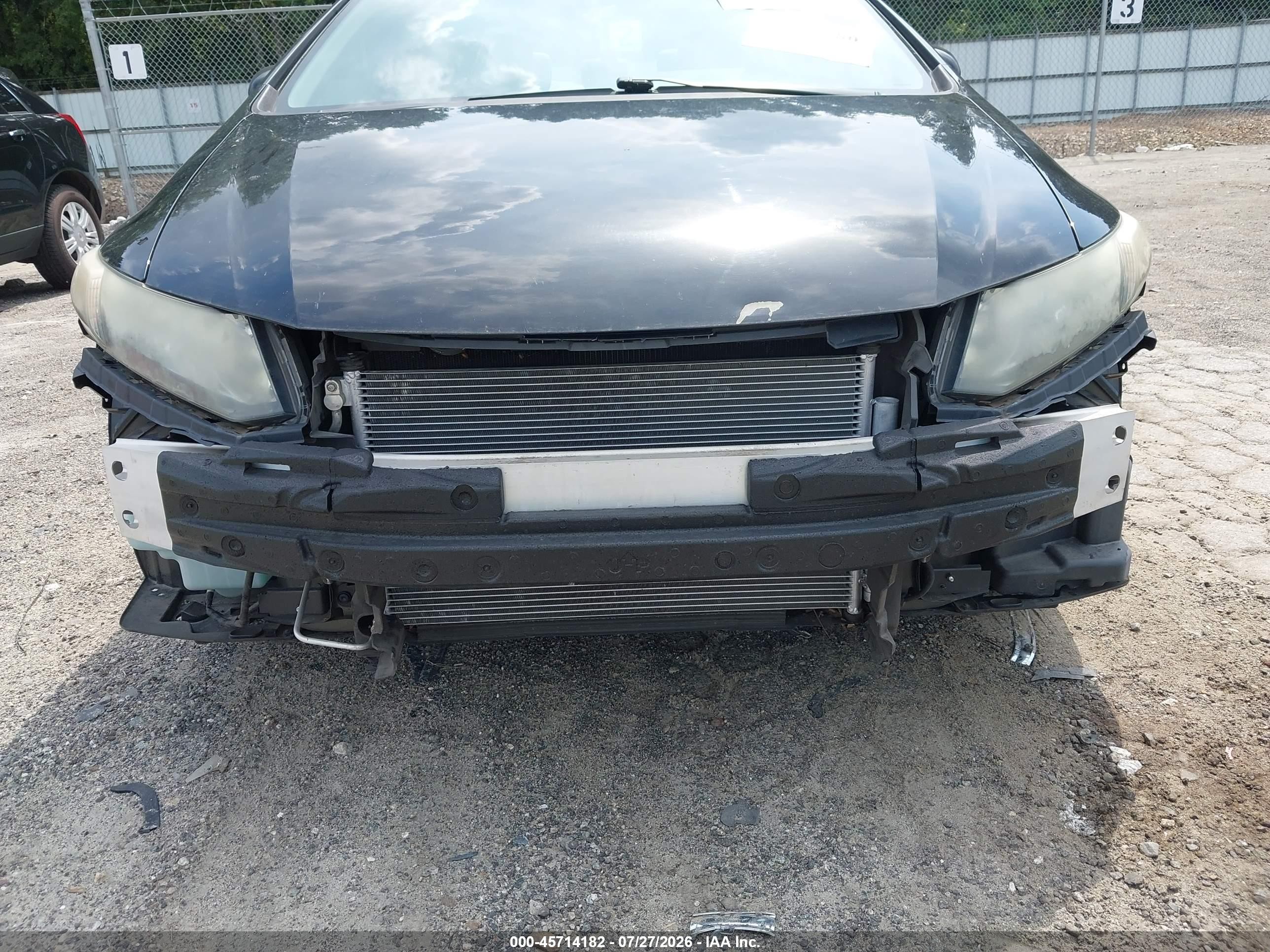 2014 Honda Civic Lx Black vin: 19XFB2E57EE026565