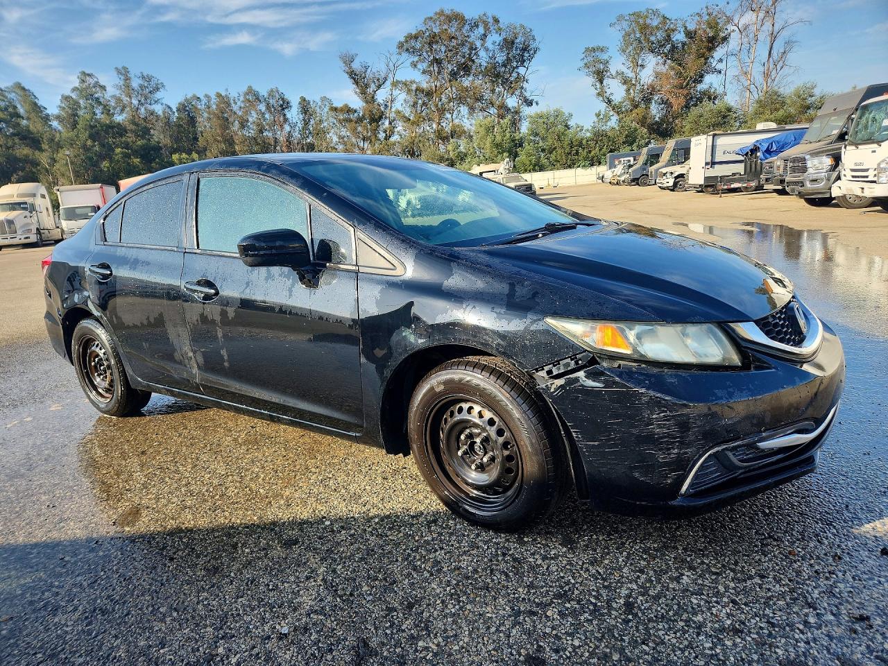 2015 Honda Civic Lx Black vin: 19XFB2E57FE048812