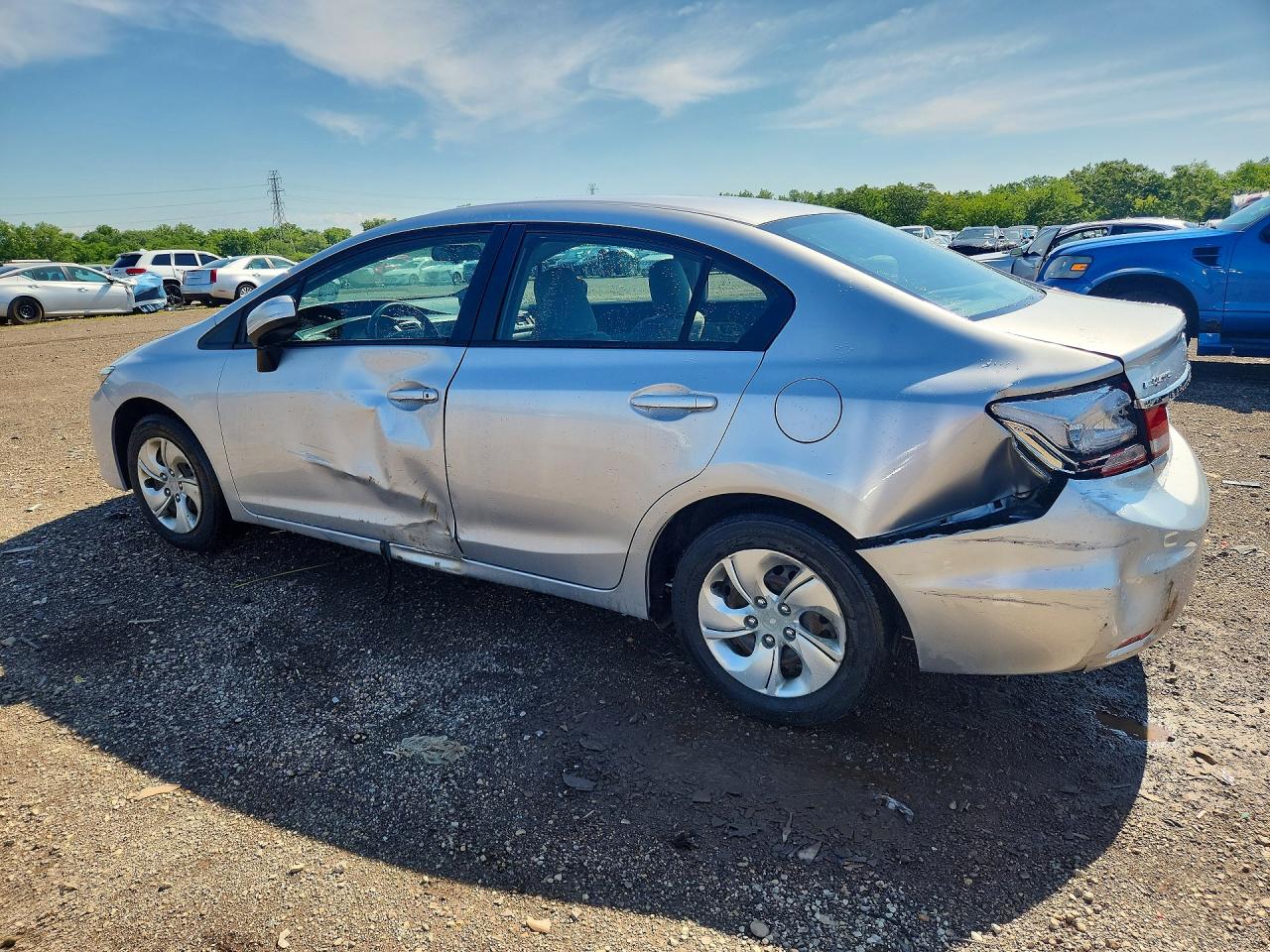 2014 Honda Civic Lx Silver vin: 19XFB2E58EE049627