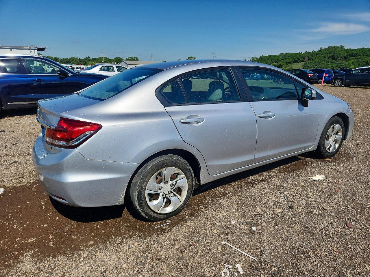 2014 Honda Civic Lx Silver vin: 19XFB2E58EE049627