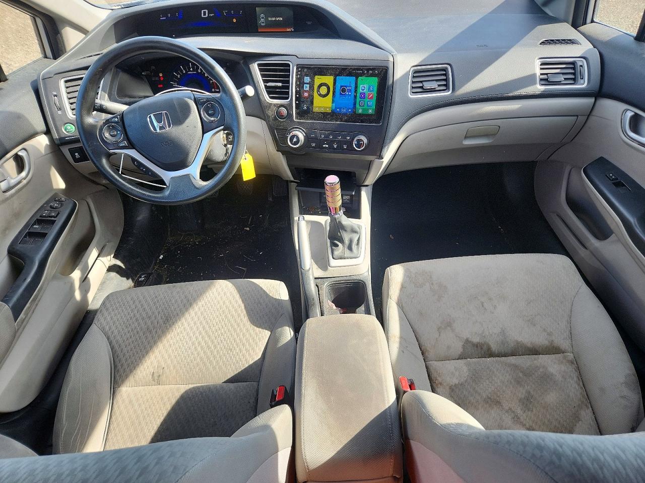 2014 Honda Civic Lx Silver vin: 19XFB2E58EE049627