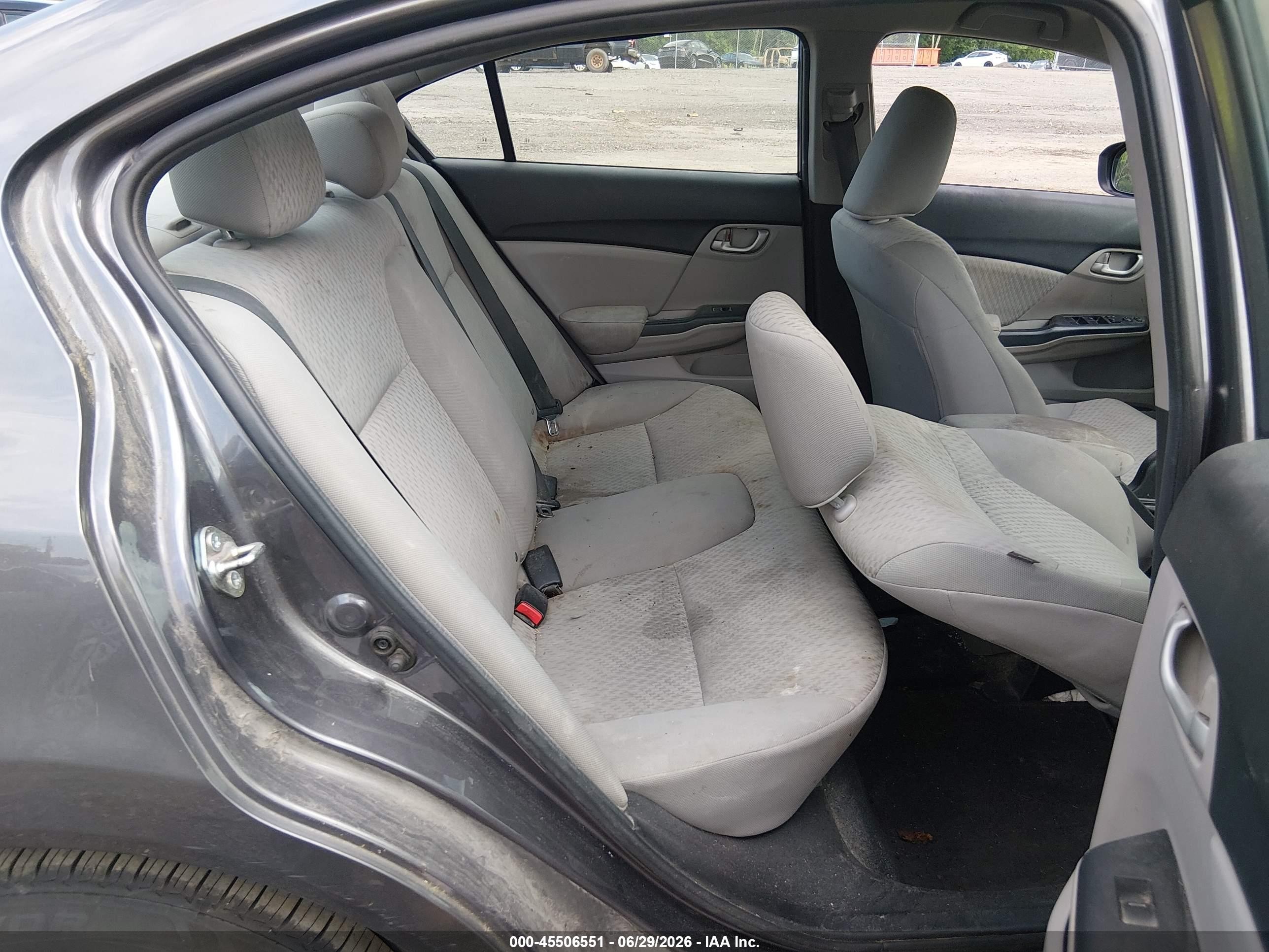 2015 Honda Civic Lx Gray vin: 19XFB2E59FE025869