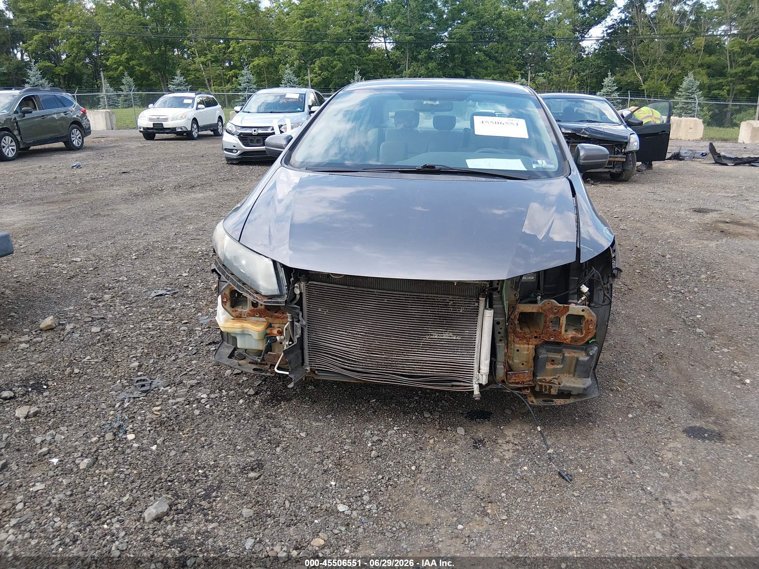 2015 Honda Civic Lx Gray vin: 19XFB2E59FE025869