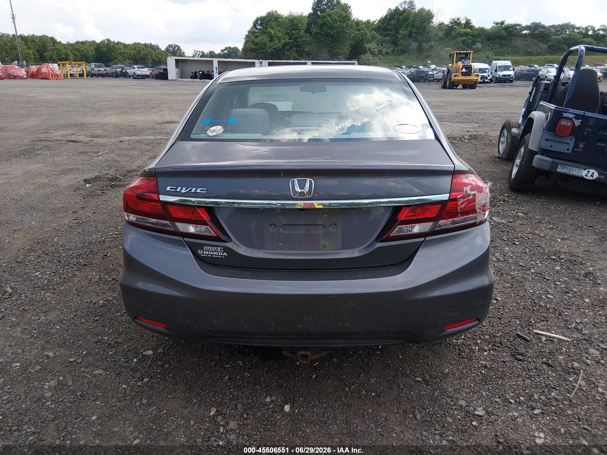 2015 Honda Civic Lx Gray vin: 19XFB2E59FE025869