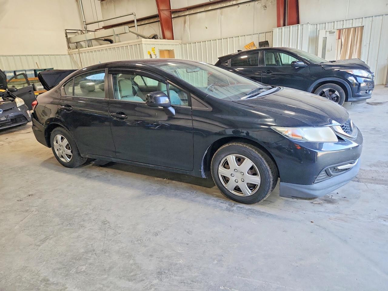 2013 Honda Civic Lx Black vin: 19XFB2E5XDE020208