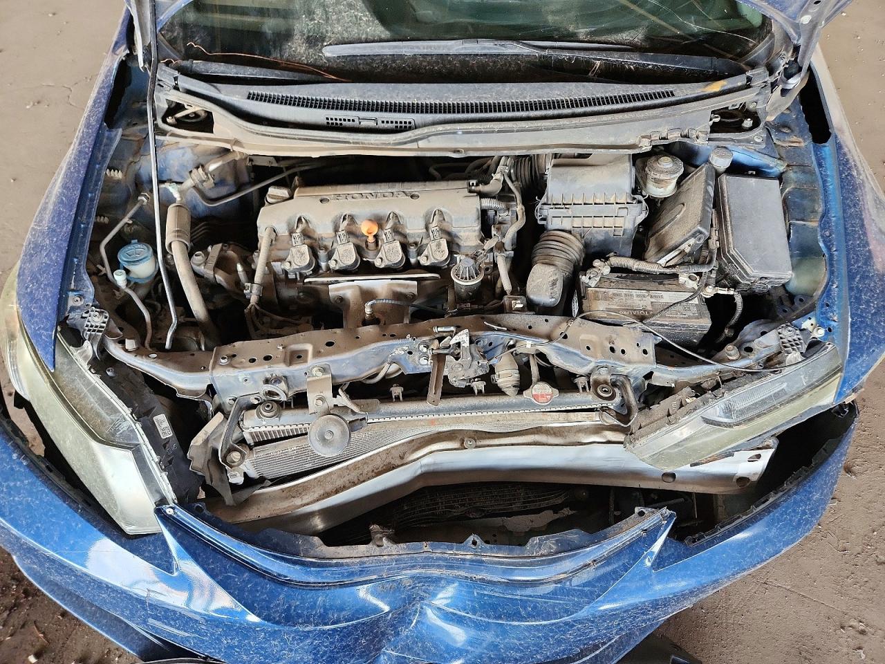 2014 Honda Civic Lx Blue vin: 19XFB2E5XEE073816