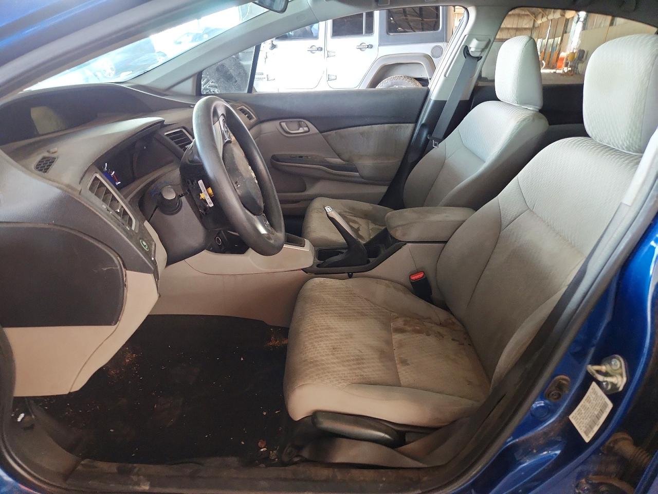 2014 Honda Civic Lx Blue vin: 19XFB2E5XEE073816