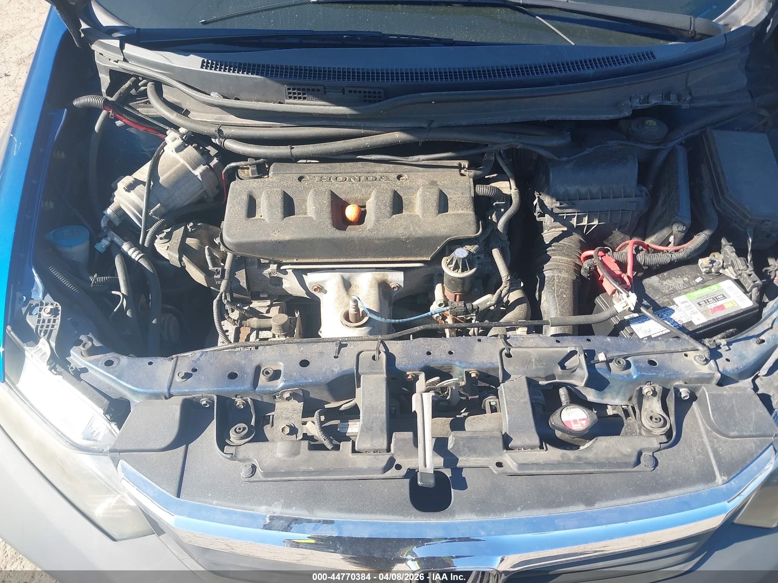 2012 Honda Civic Dx Blue vin: 19XFB2F20CE303185