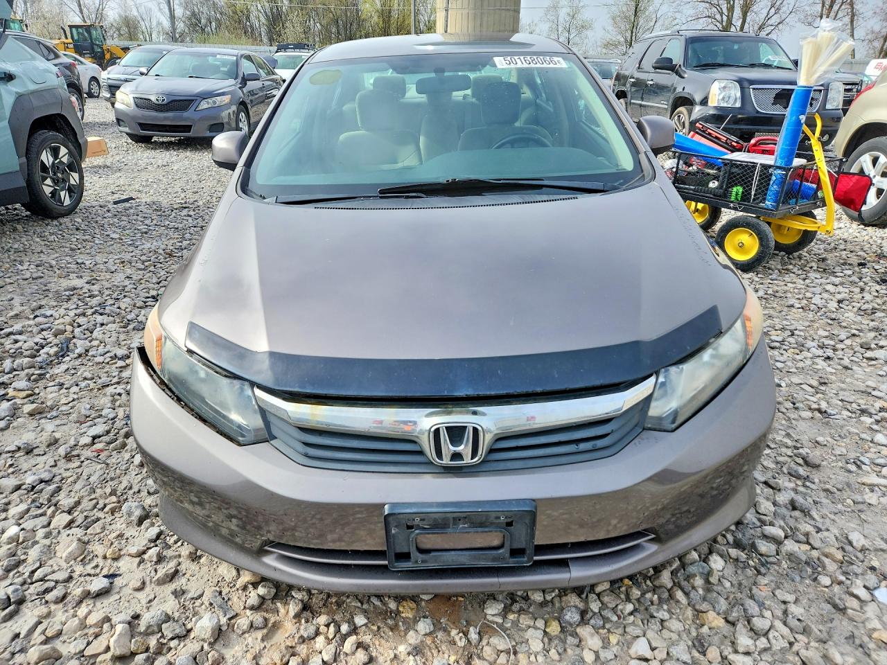 2012 Honda Civic Lx Серый vin: 19XFB2F50CE062495