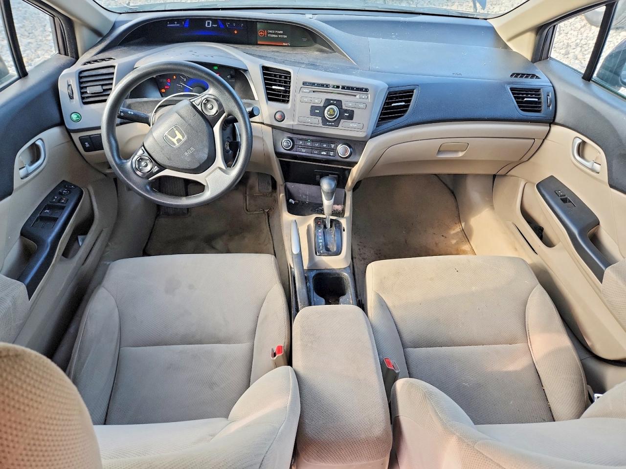 2012 Honda Civic Lx Серый vin: 19XFB2F50CE062495