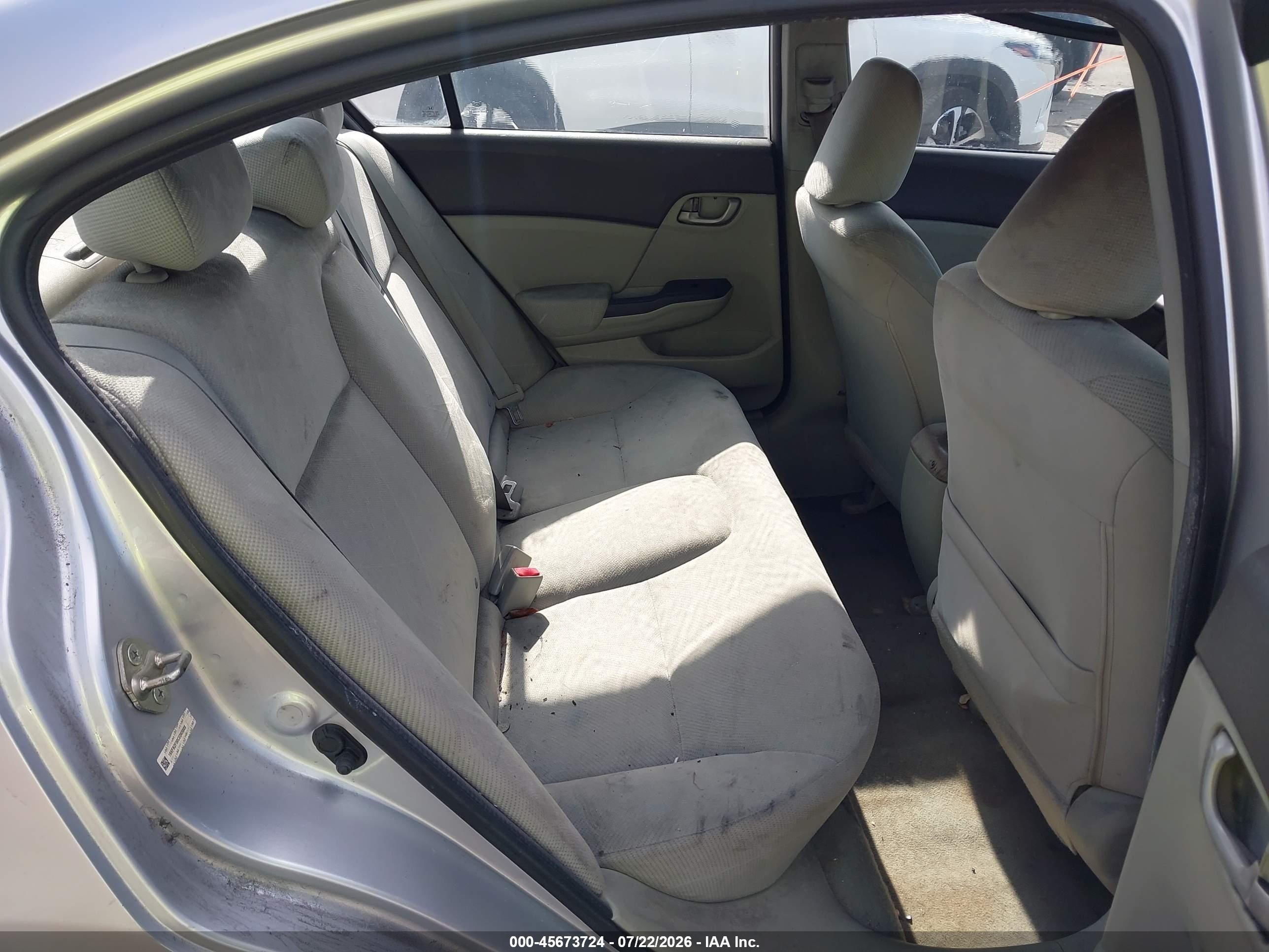 2012 Honda Civic Lx Silver vin: 19XFB2F50CE065686