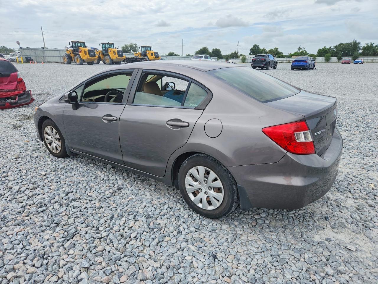 2012 Honda Civic Lx Tan vin: 19XFB2F50CE068992