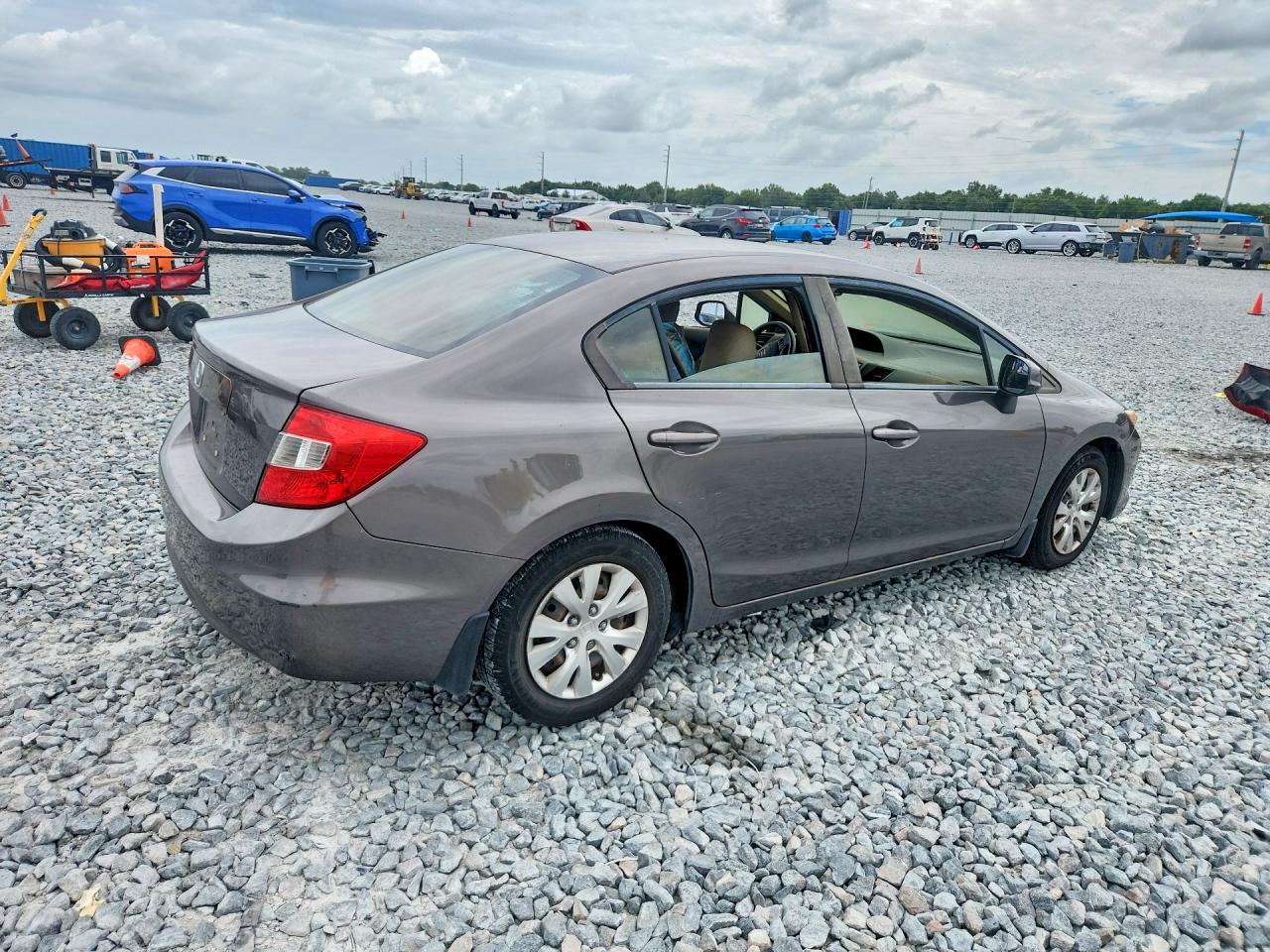 2012 Honda Civic Lx Tan vin: 19XFB2F50CE068992
