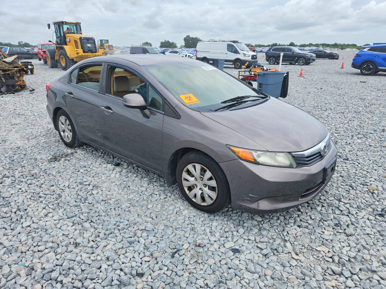 2012 Honda Civic Lx Tan vin: 19XFB2F50CE068992