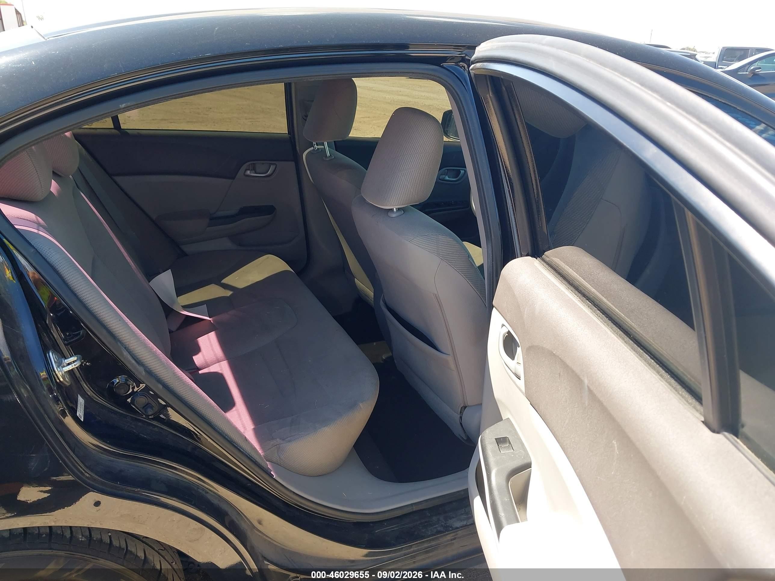 2012 Honda Civic Lx Black vin: 19XFB2F50CE078146