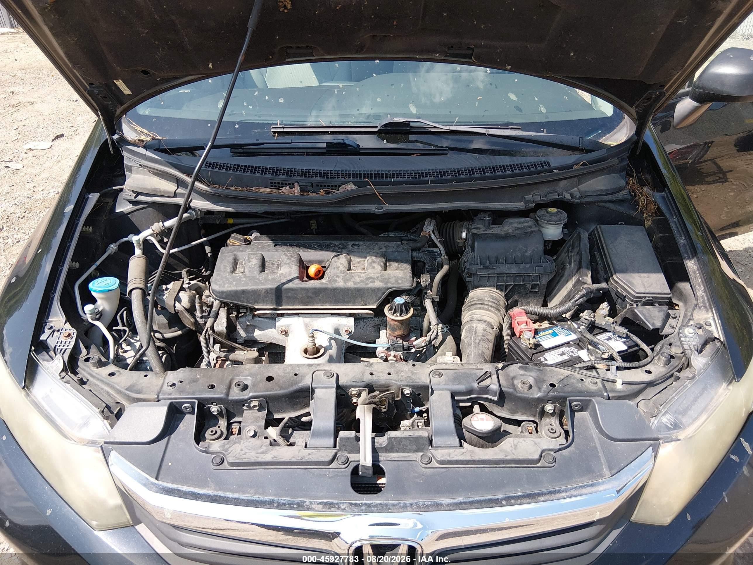 2012 Honda Civic Lx Black vin: 19XFB2F50CE078843