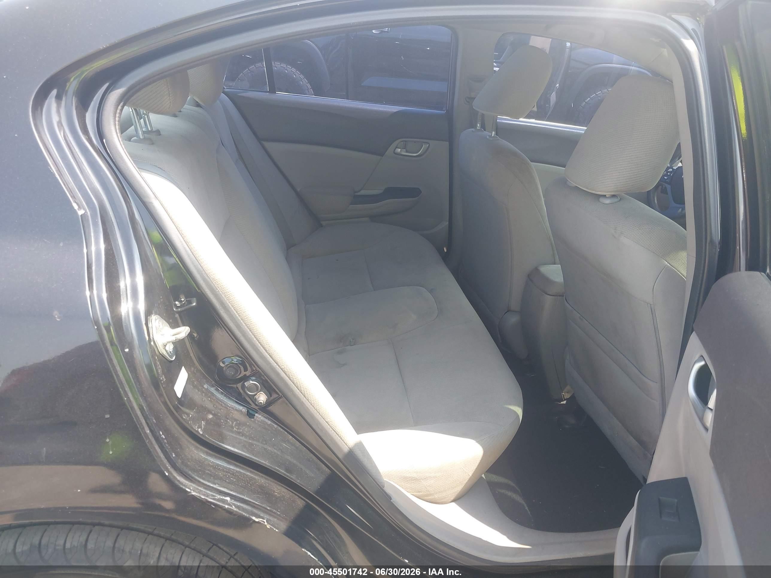 2012 Honda Civic Lx Черный vin: 19XFB2F50CE093178