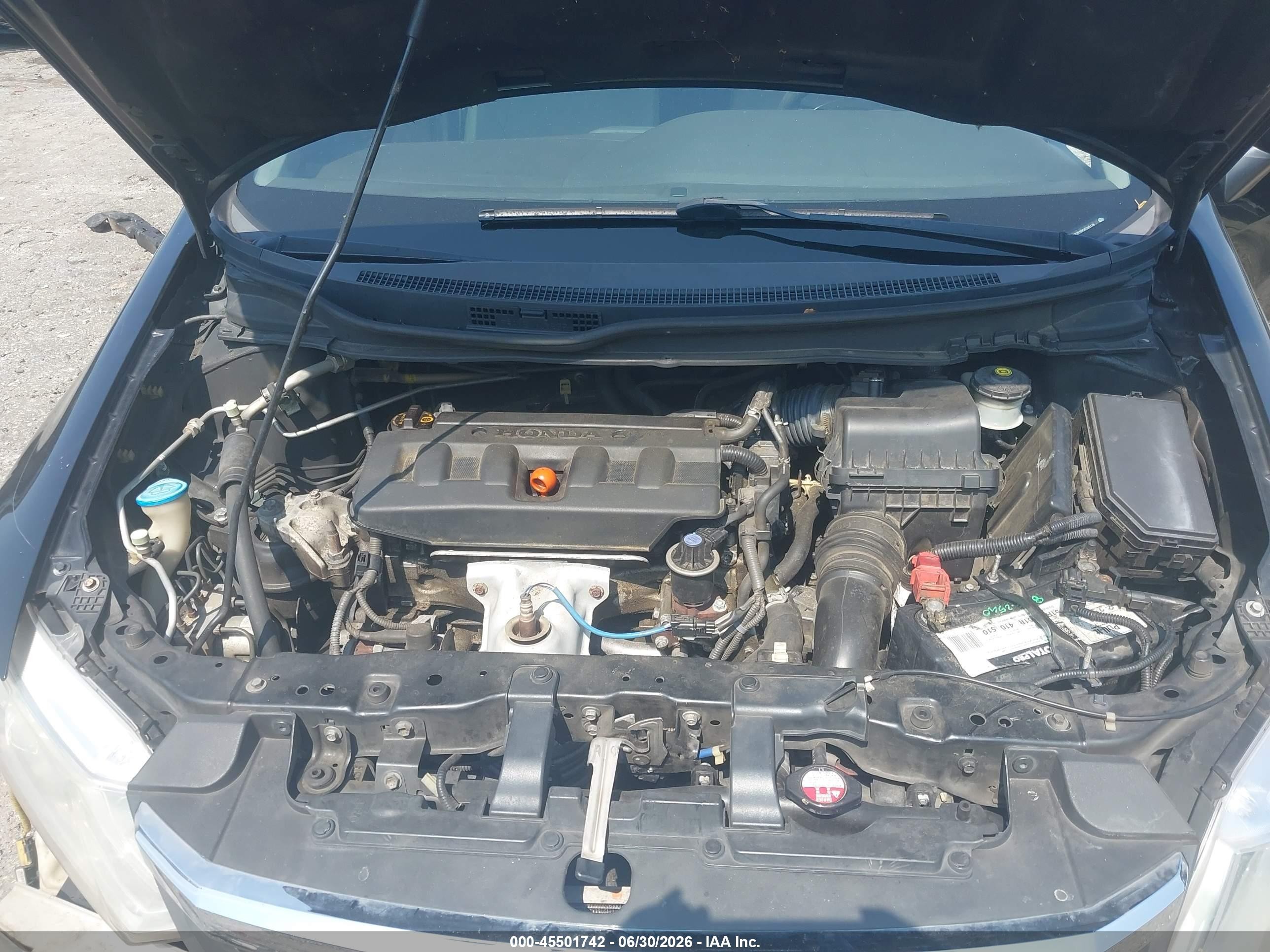 2012 Honda Civic Lx Черный vin: 19XFB2F50CE093178