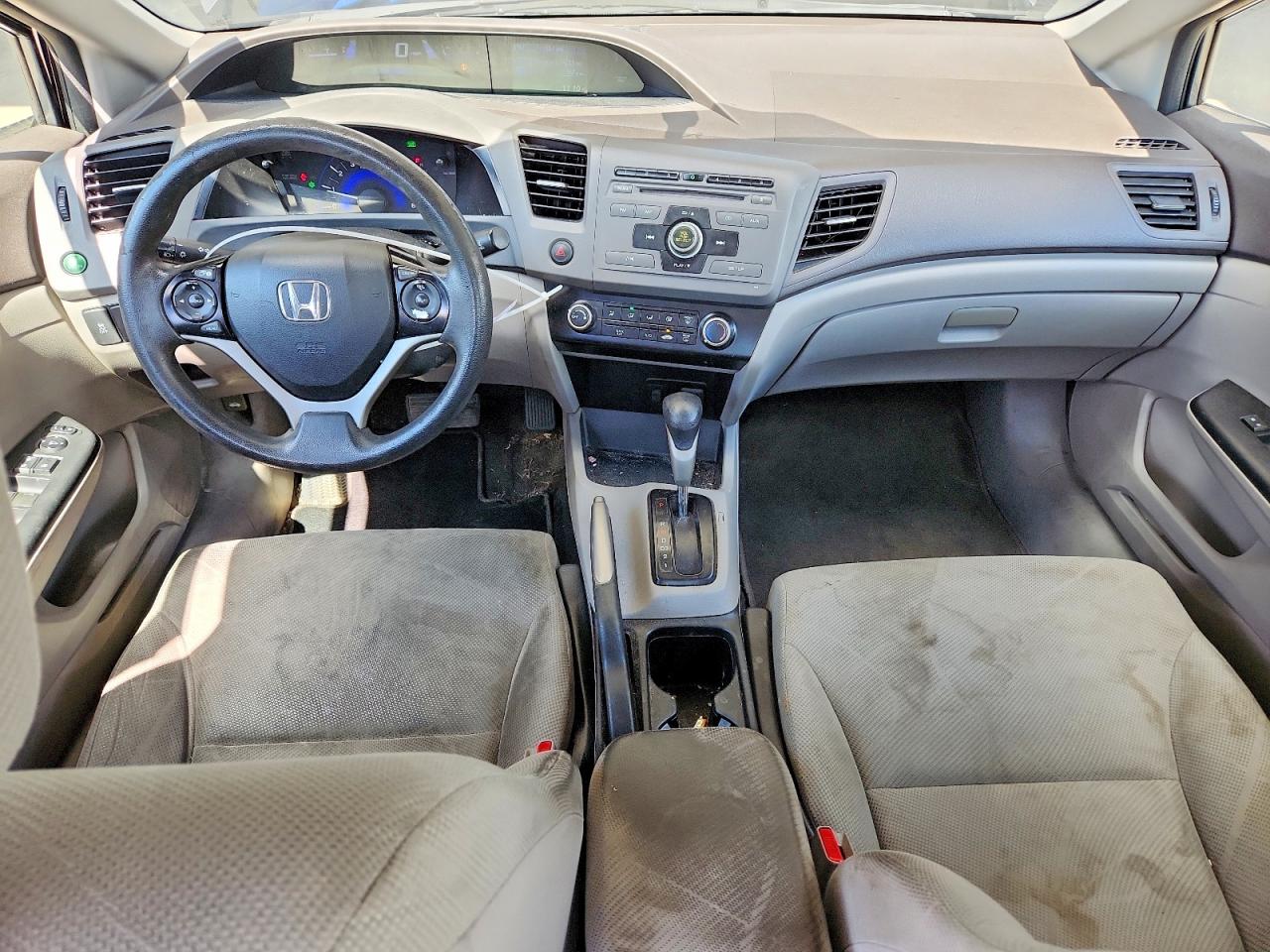 2012 Honda Civic Lx Gray vin: 19XFB2F50CE106690