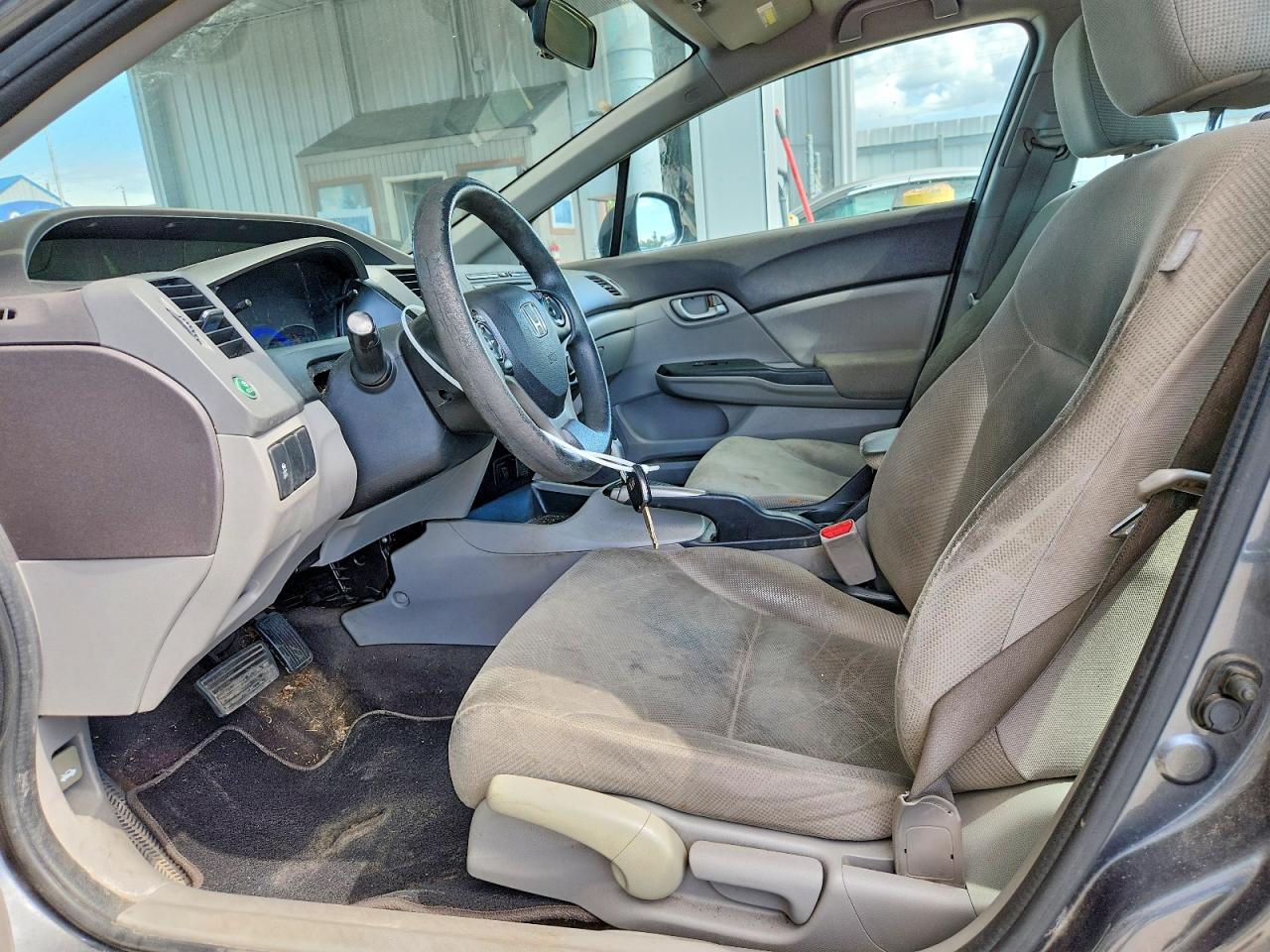 2012 Honda Civic Lx Gray vin: 19XFB2F50CE106690