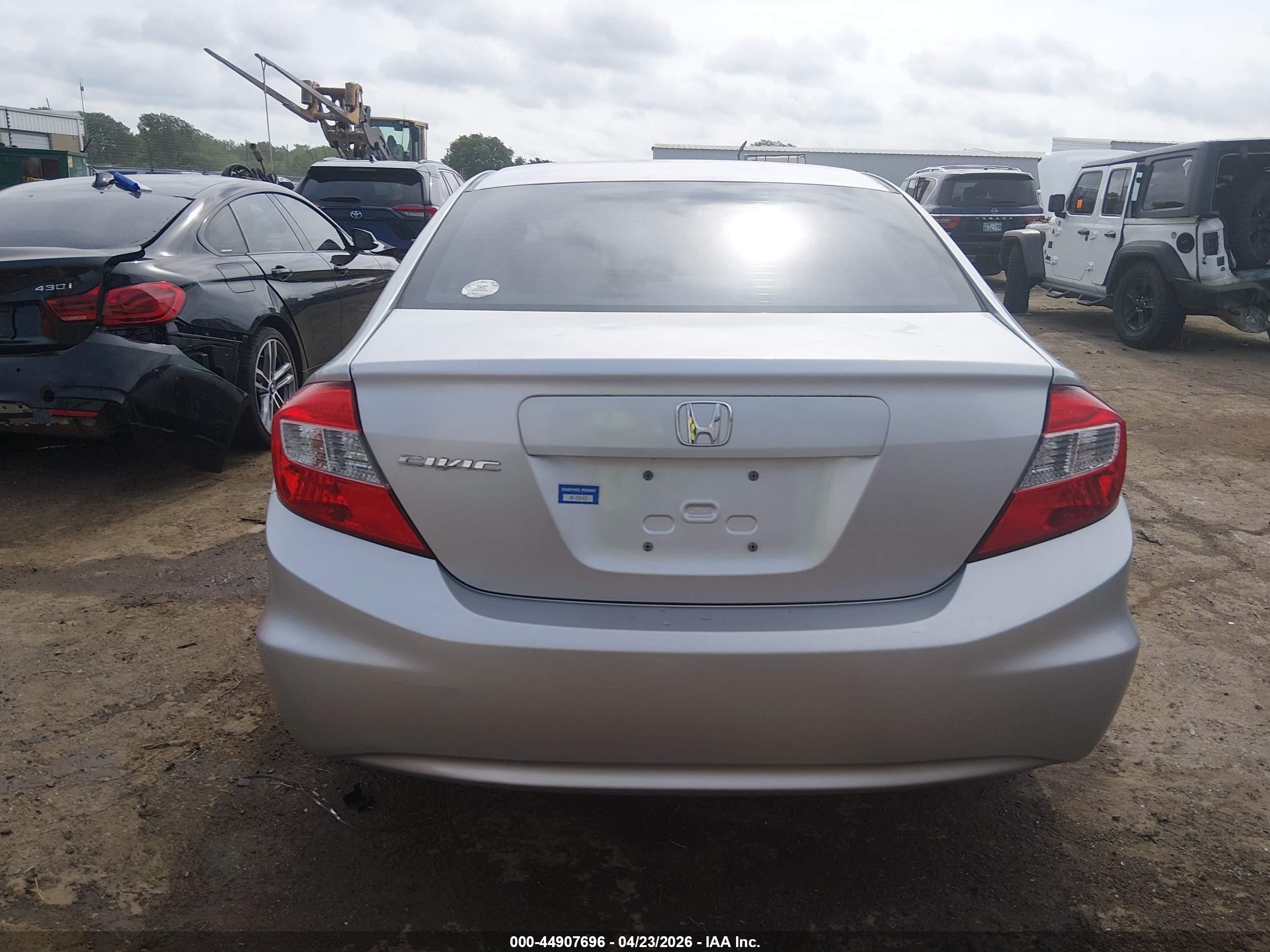 2012 Honda Civic Lx Серебряный vin: 19XFB2F50CE108312