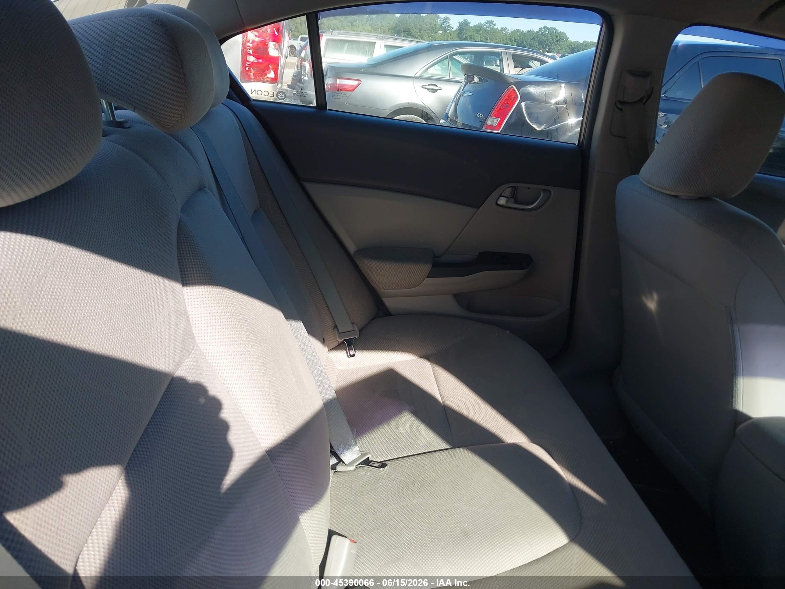 2012 Honda Civic Lx Gray vin: 19XFB2F50CE108729